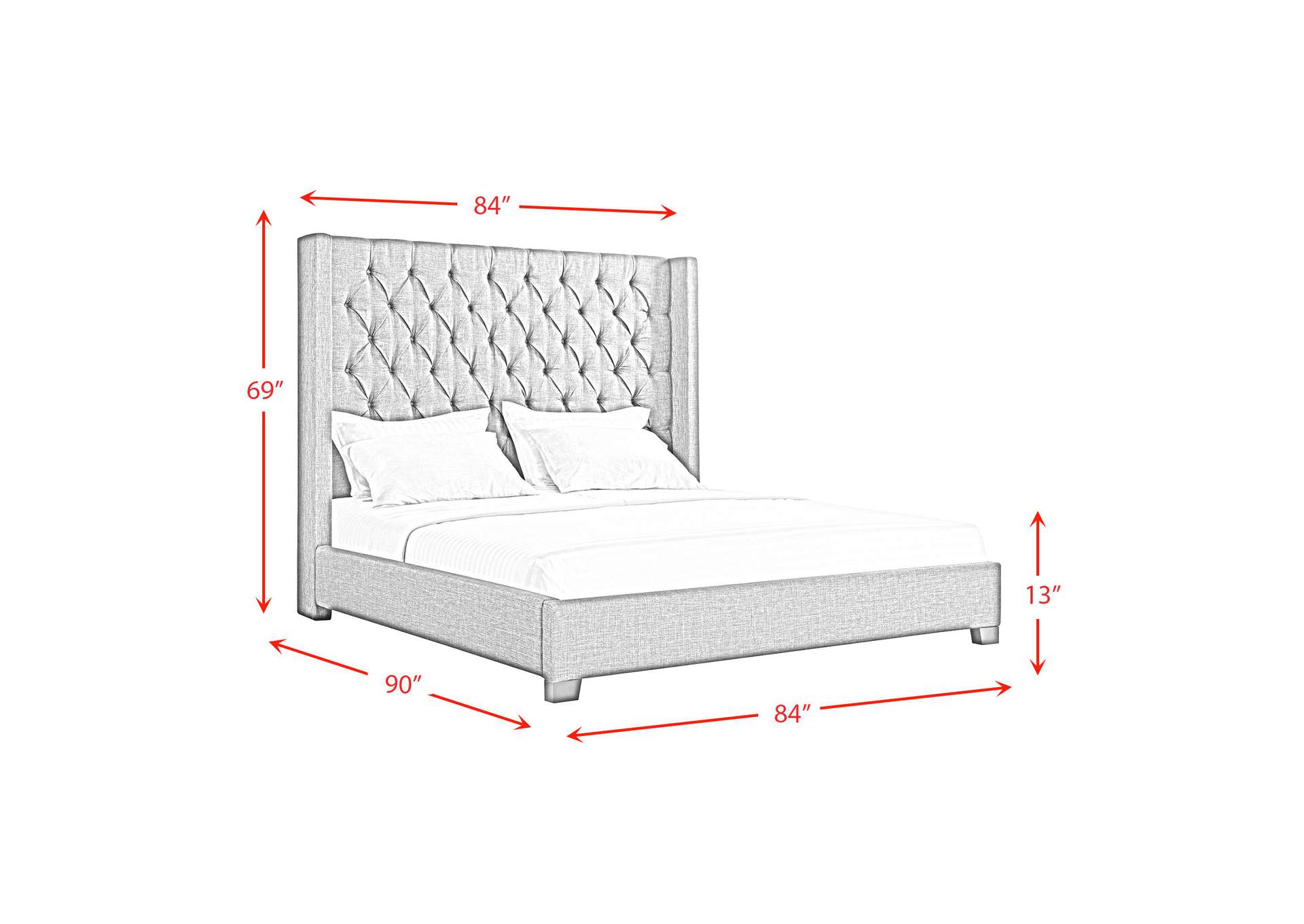 Morrow King Bed In Heirloom Charcoal image 6