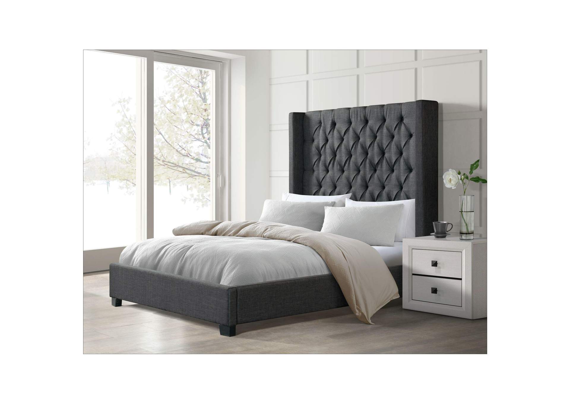 Morrow King Bed In Heirloom Charcoal image 1