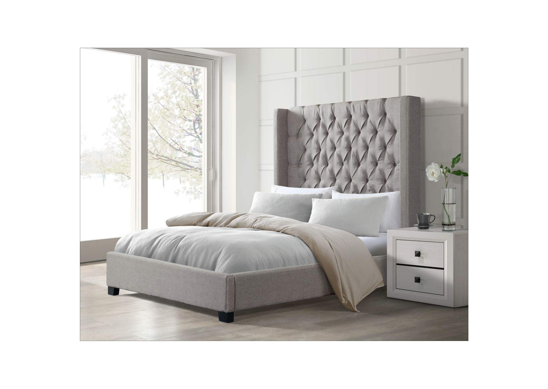 Morrow Queen Bed In Heirloom Grey image 1