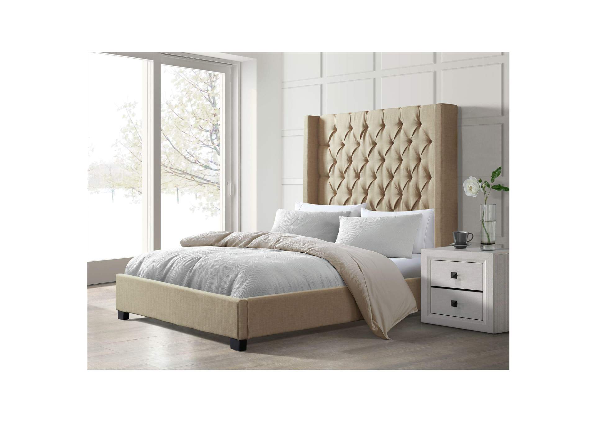 Morrow Queen Bed In Heirloom Natural image 1