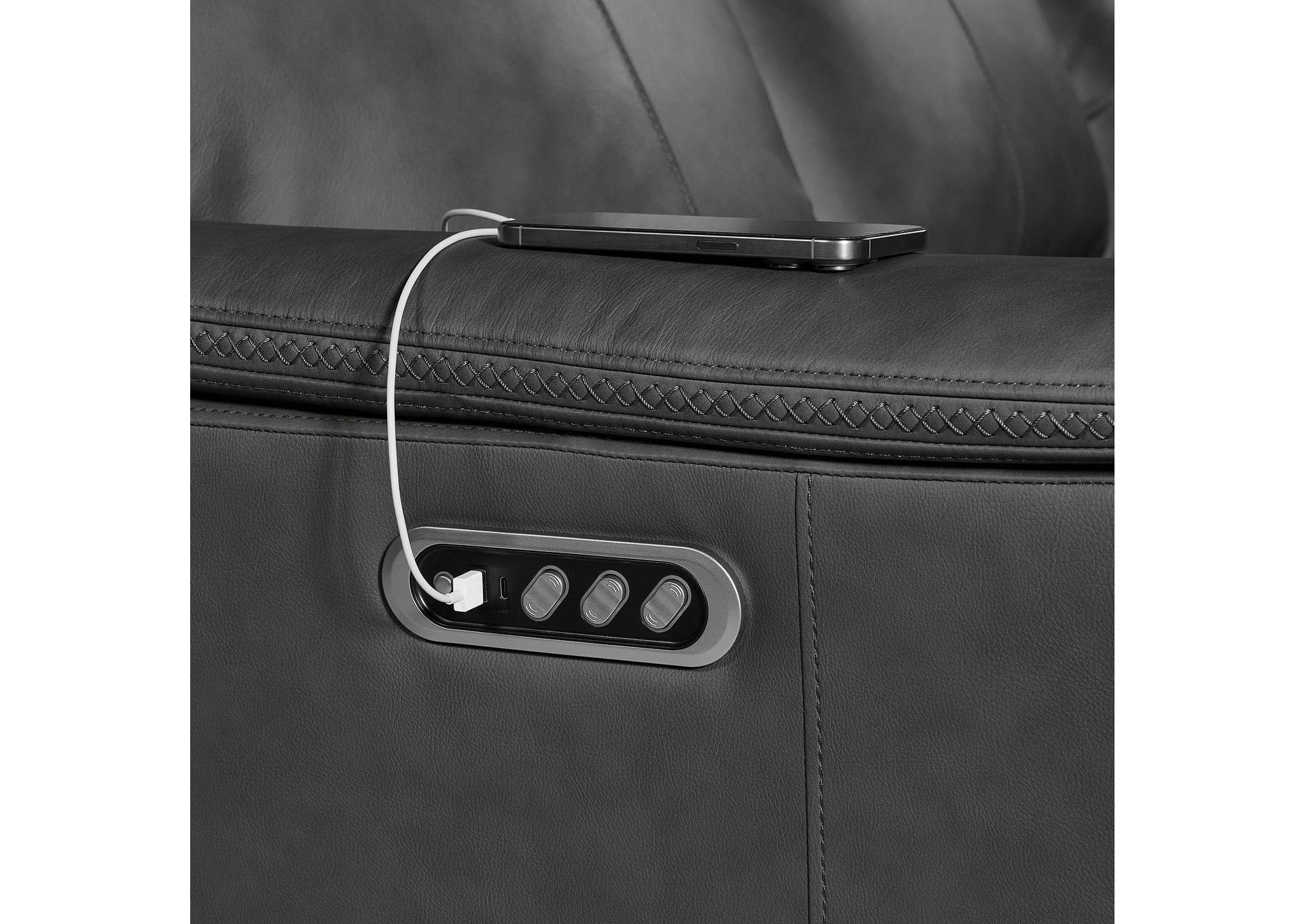 Mustang P3 Loveseat In Aline Anthracite image 4