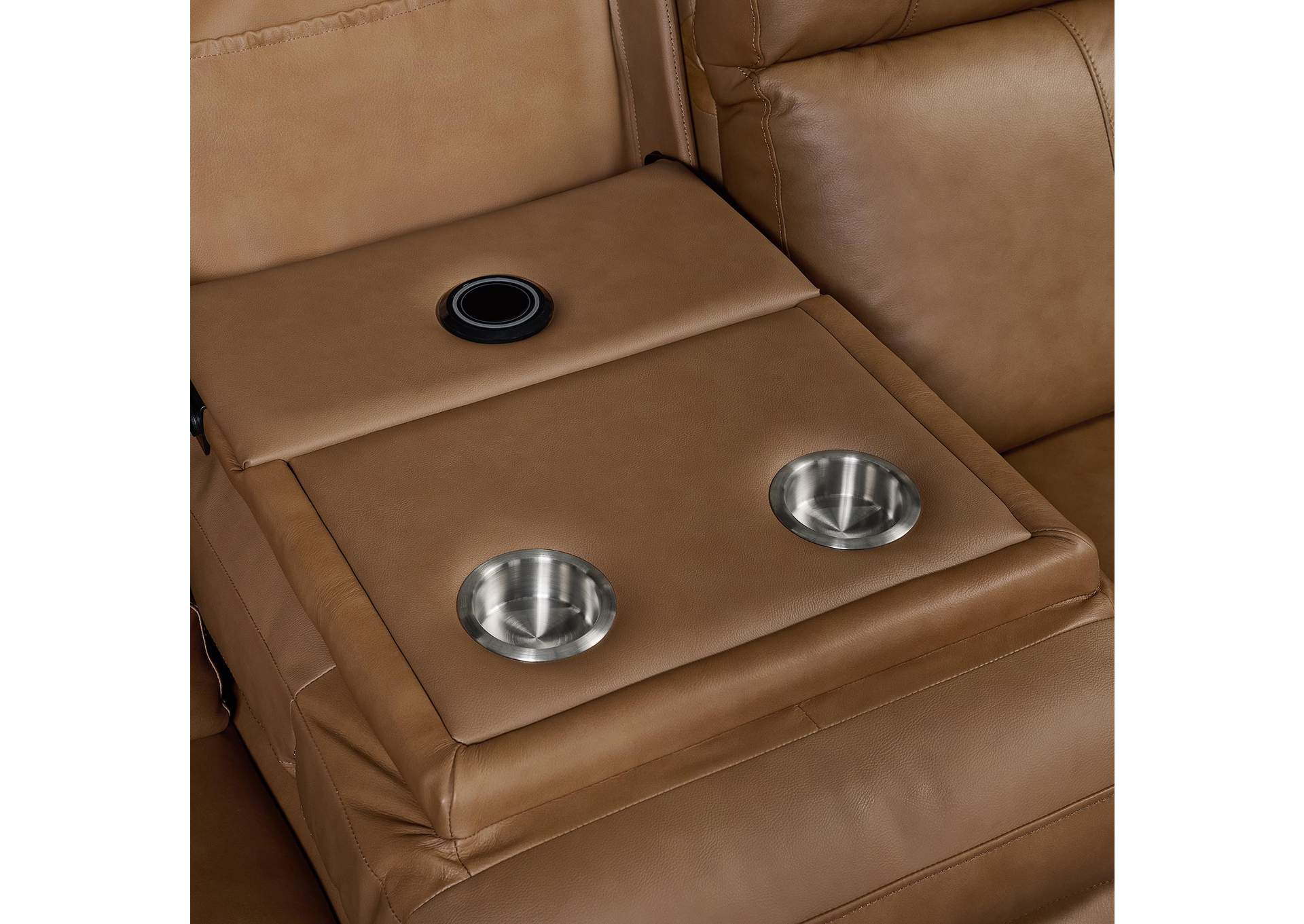 Mustang P3 Sofa With Ddt Wireless Charger In Aline Butternut image 4