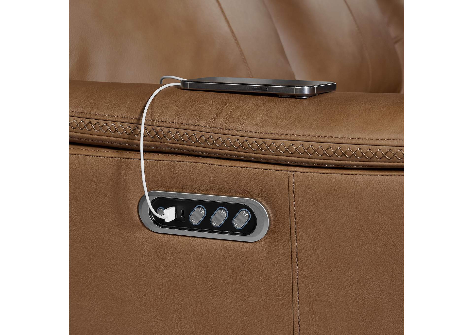 Mustang P3 Loveseat In Aline Butternut image 4