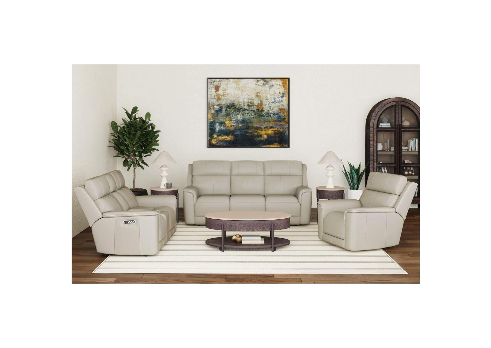 Mustang P3 Sofa With Ddt Wireless Charger In Rumble Beach image 1