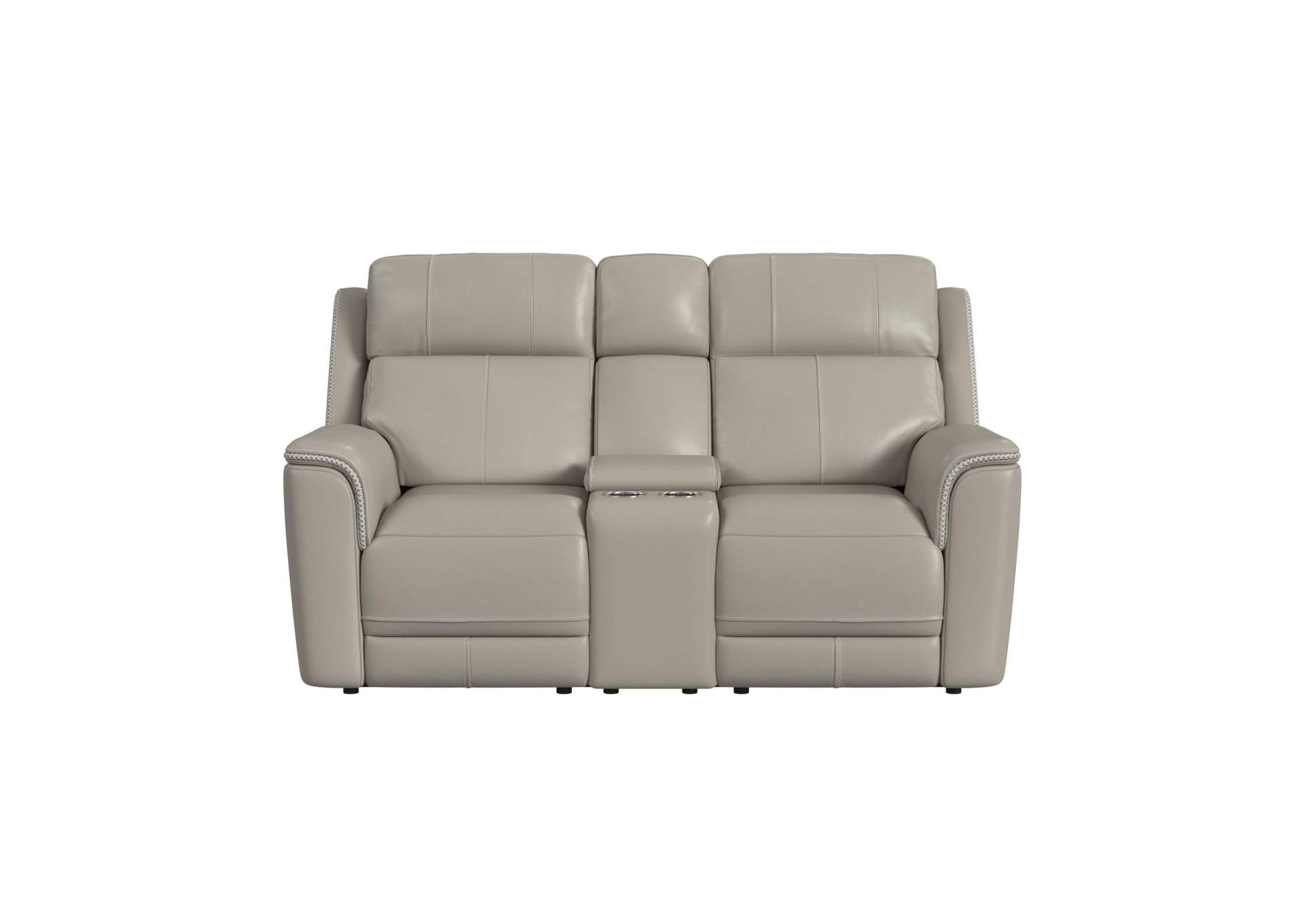 Mustang Power Motion Loveseat With Console Power Headrest And Lumbar In Rumble Beach image 5
