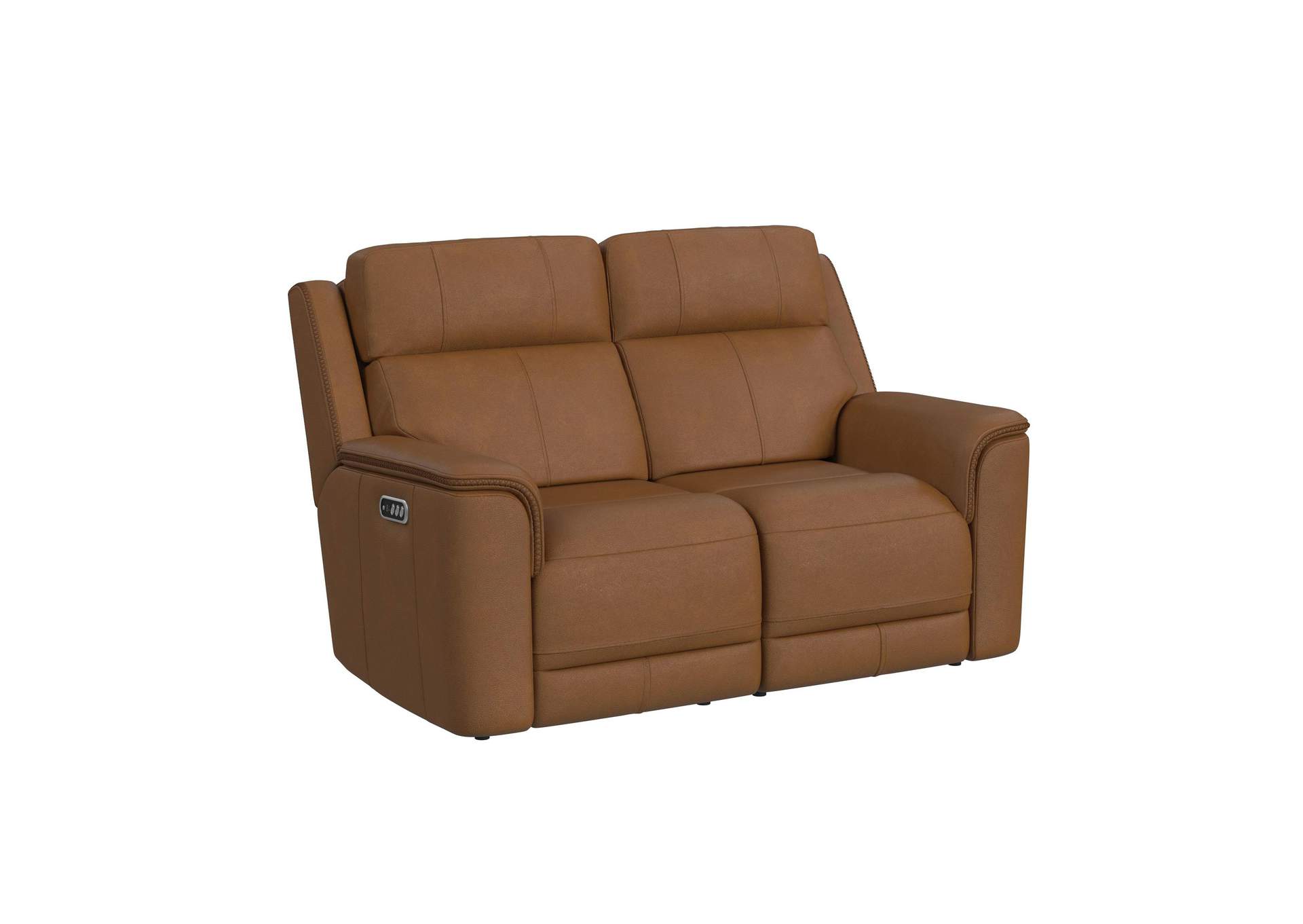 Mustang Power Motion Loveseat With Power Headrest And Lumbar In Aline Butternut image 3