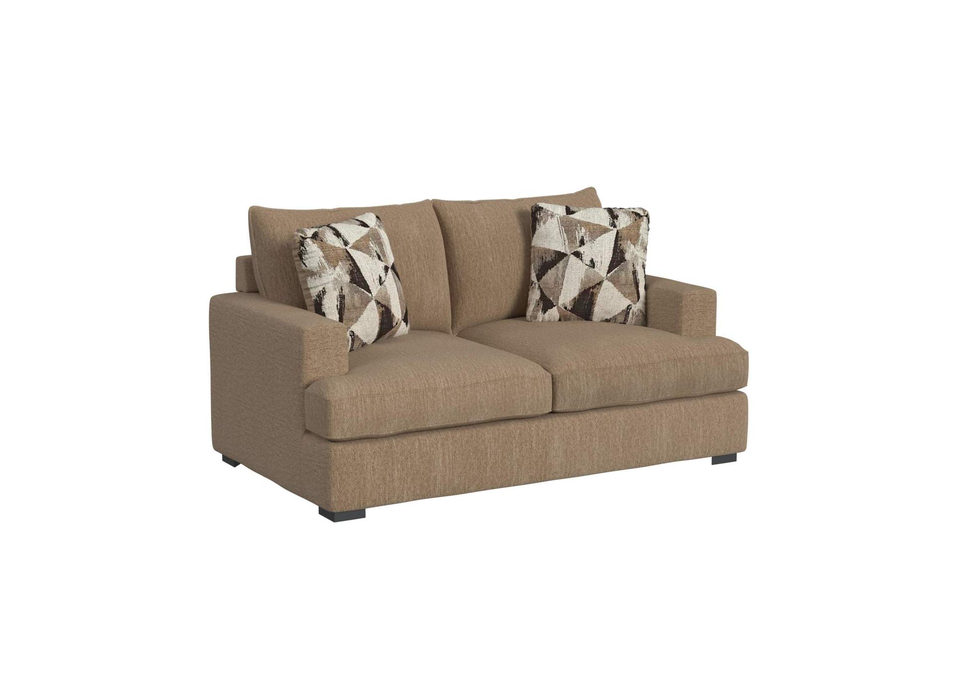 Nassau Loveseat In Toscana Jz Cafe With 2 Pillows 19 image 3