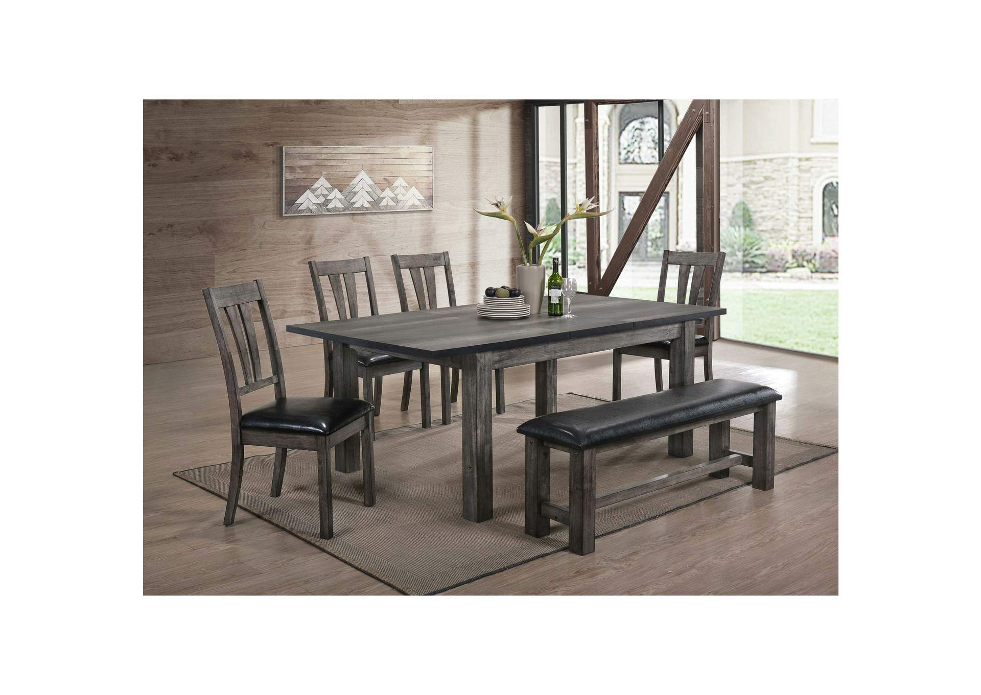Nathan Bench With Pu Padded Seat image 1