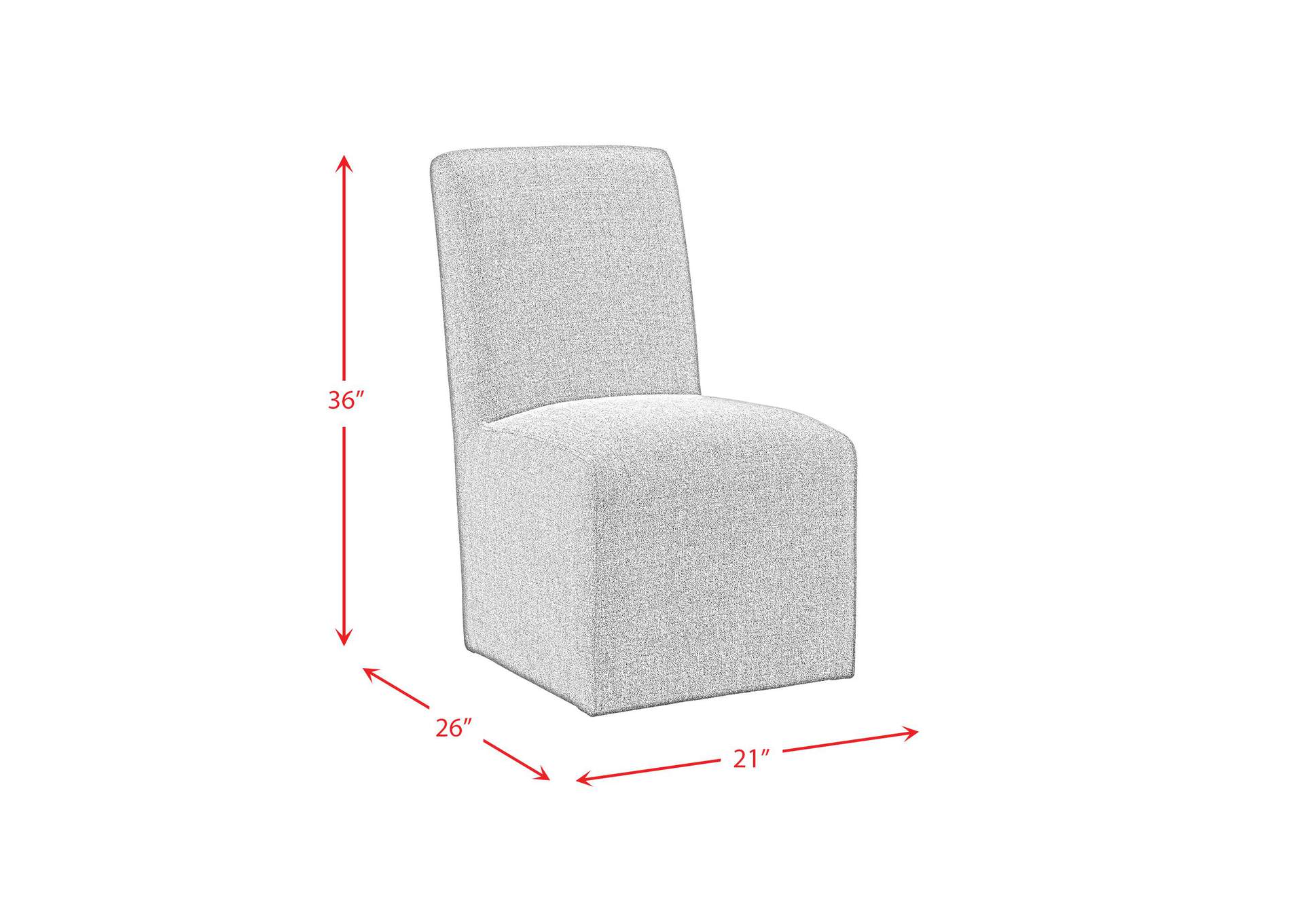 Nero Dining Side Chair (Set Of 2) With Grey Fabric image 9