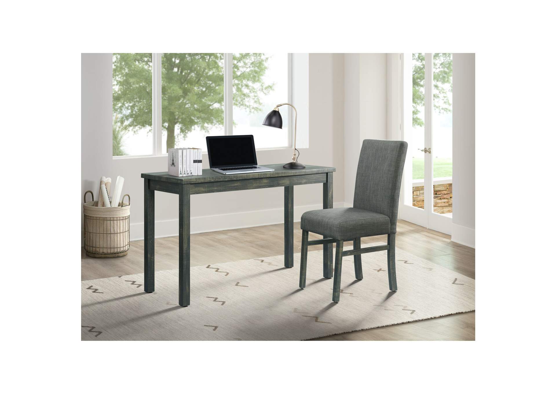 Nia Desk And Chair Grey