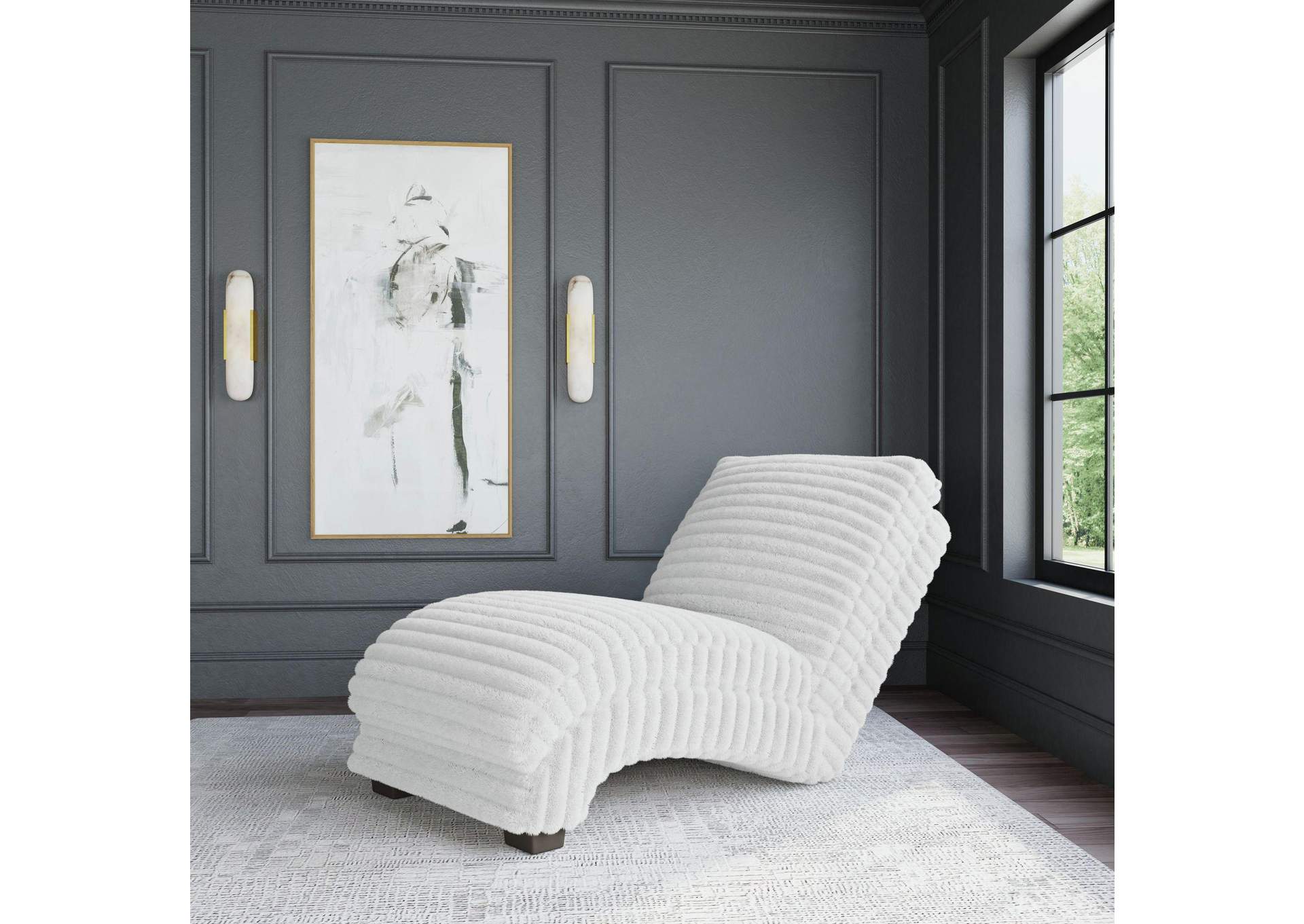 Nori Chaise In Alaire Snow image 1