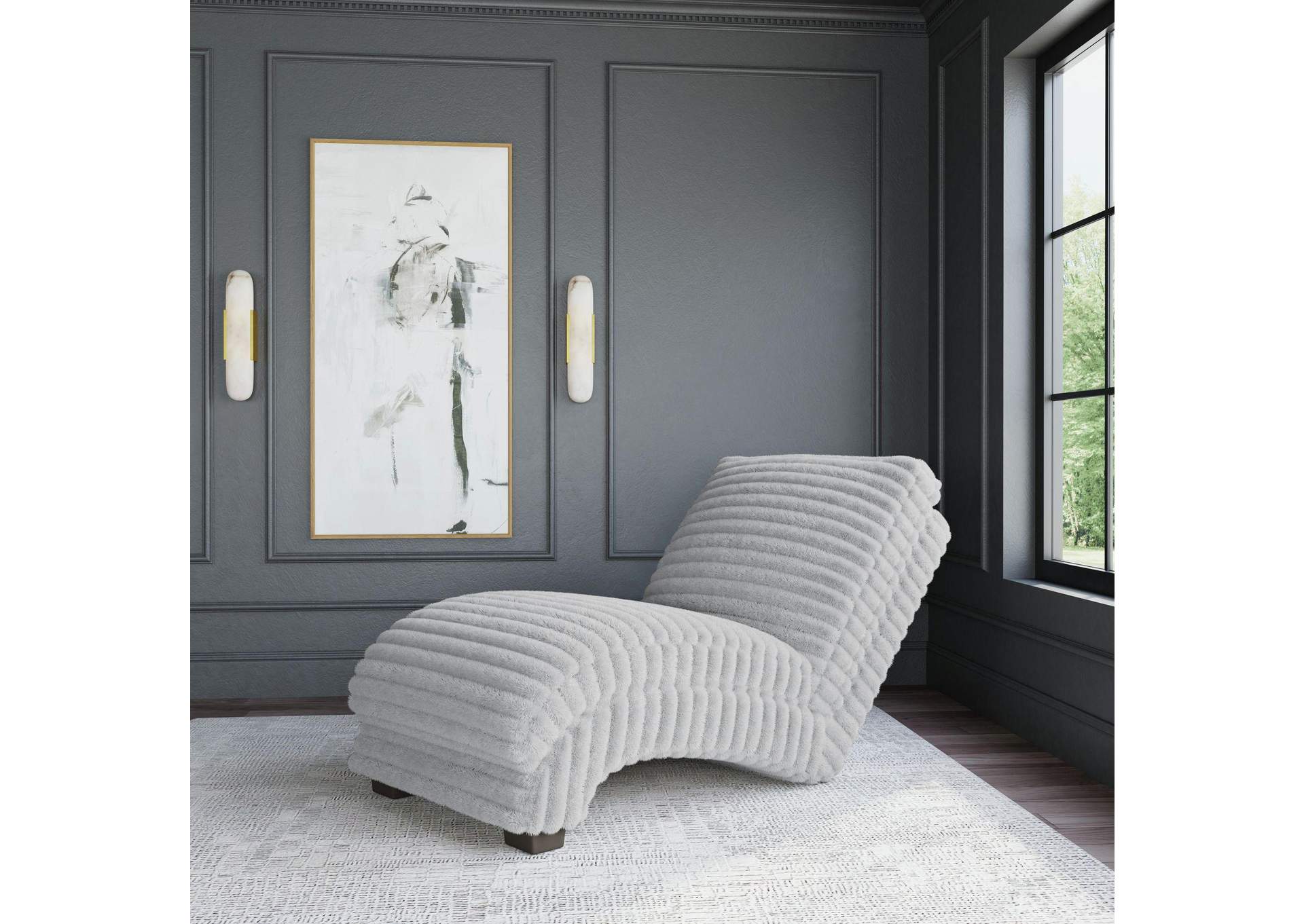 Nori Chaise In Masis Silver image 1