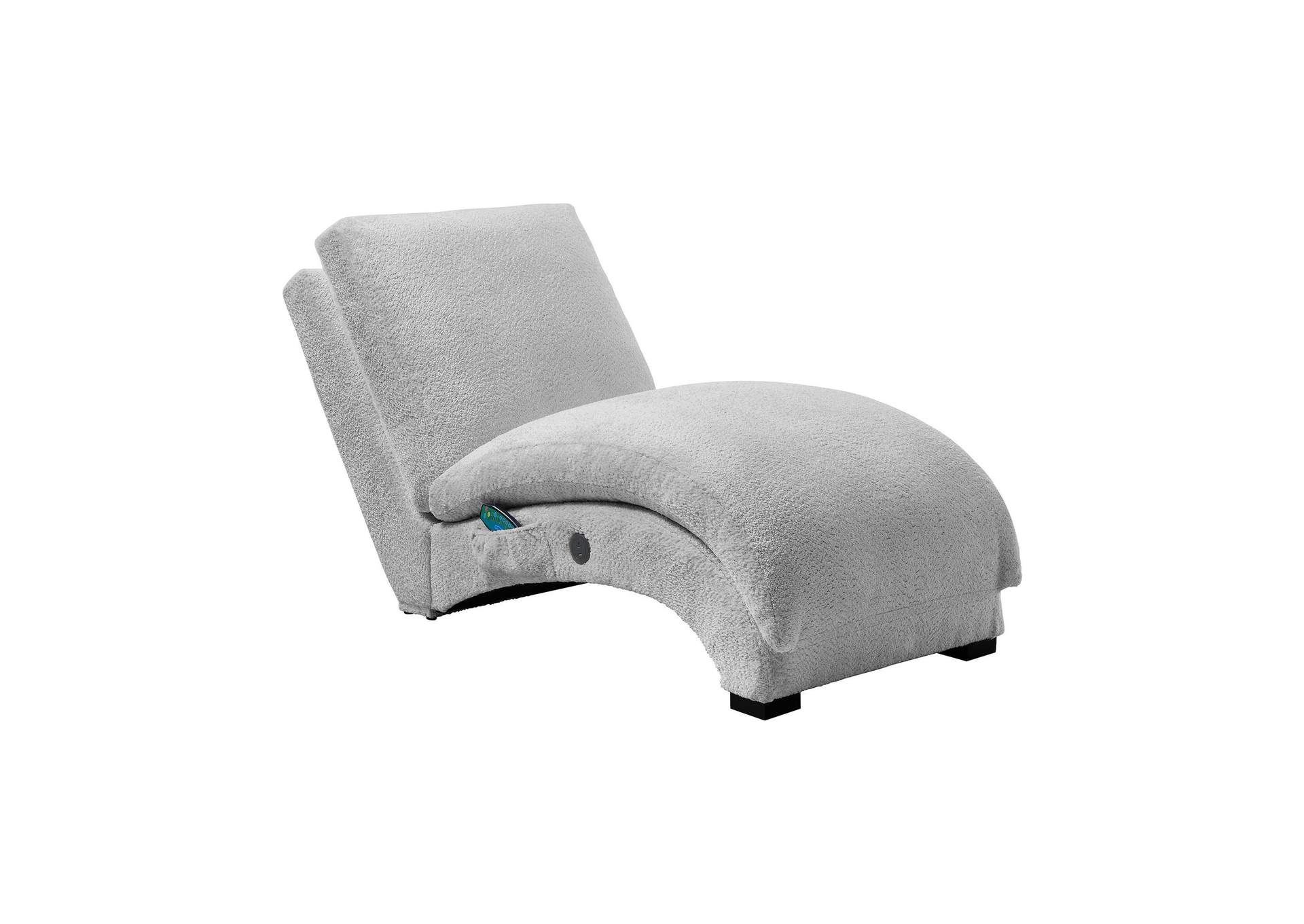 Nori Chaise With Heat Massage Usbc Led In Glam Fog image 7
