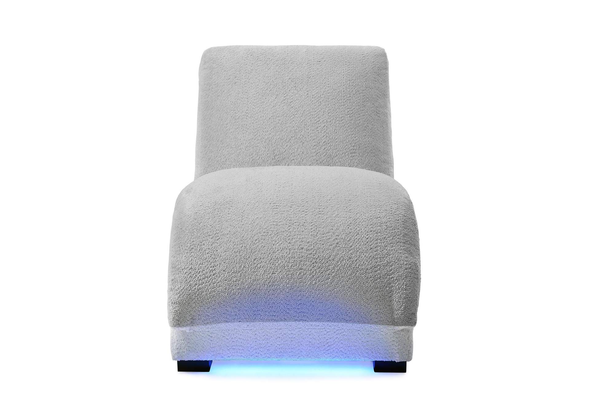 Nori Chaise With Heat Massage Usbc Led In Glam Fog image 10
