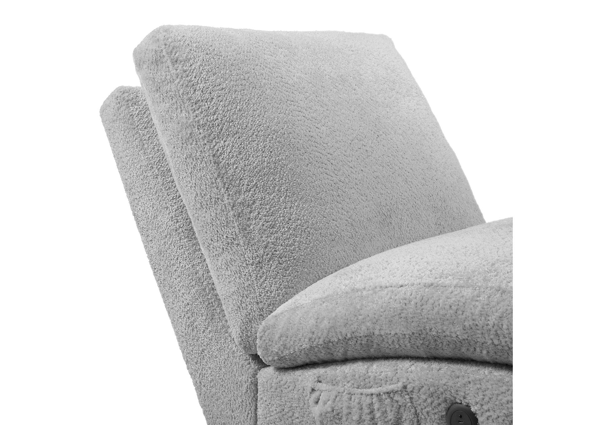 Nori Chaise With Heat Massage Usbc Led In Glam Fog image 3