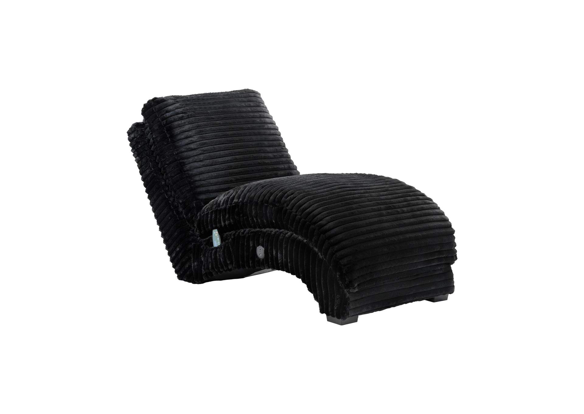 Nori Chaise With Heat Massage Usbc Led In Masis Black image 7