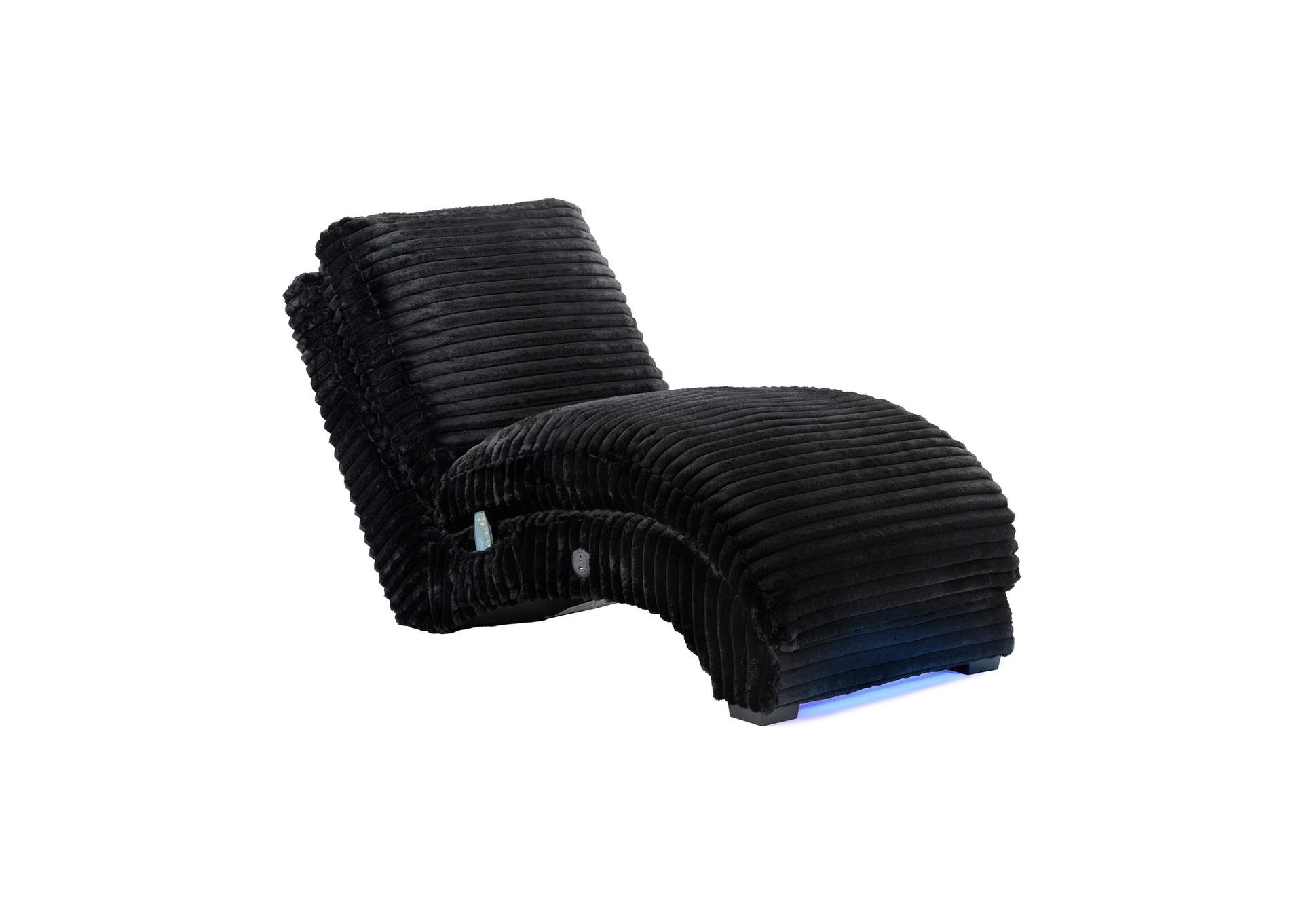 Nori Chaise With Heat Massage Usbc Led In Masis Black image 8
