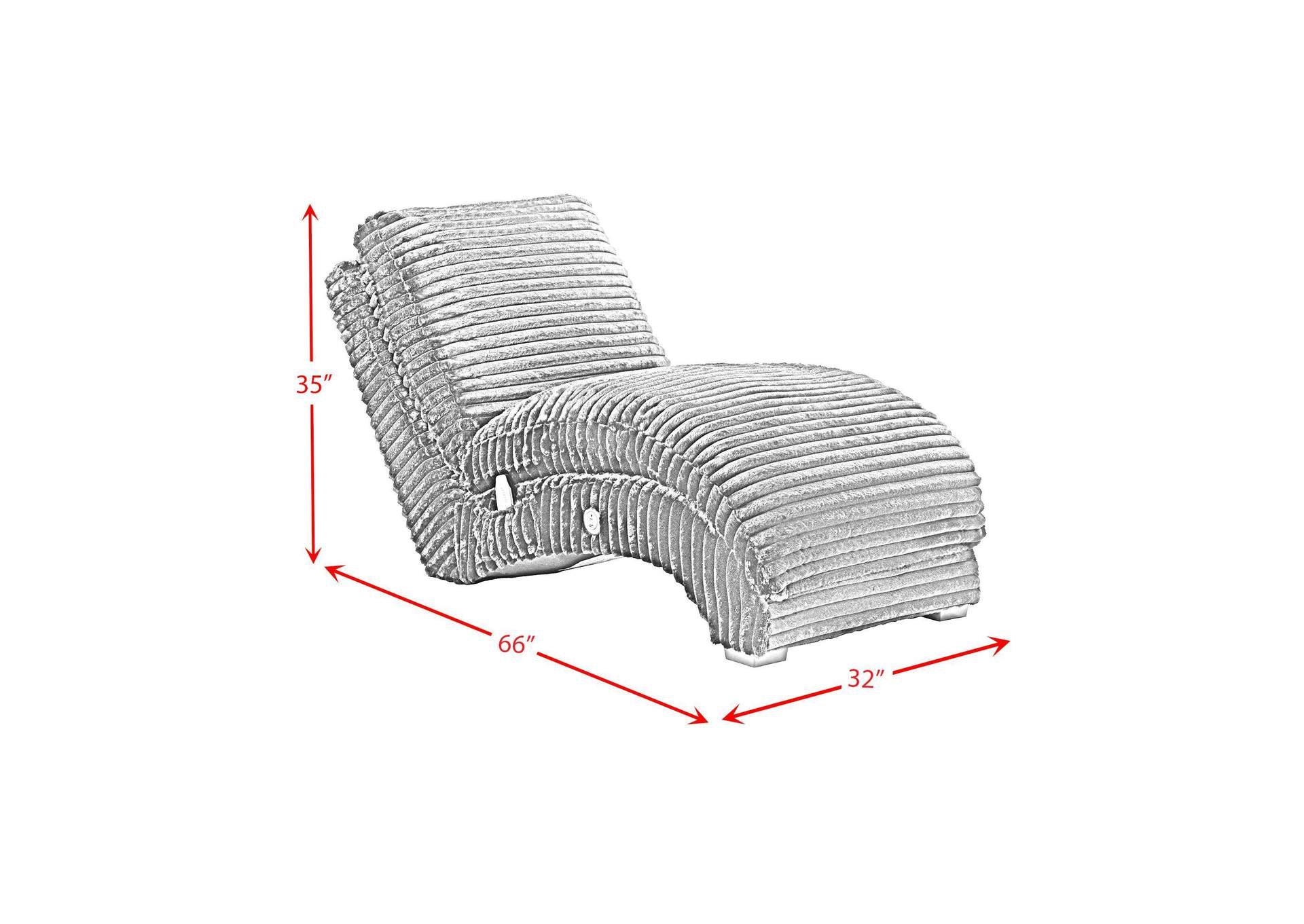 Nori Chaise With Heat Massage Usbc Led In Masis Black image 6