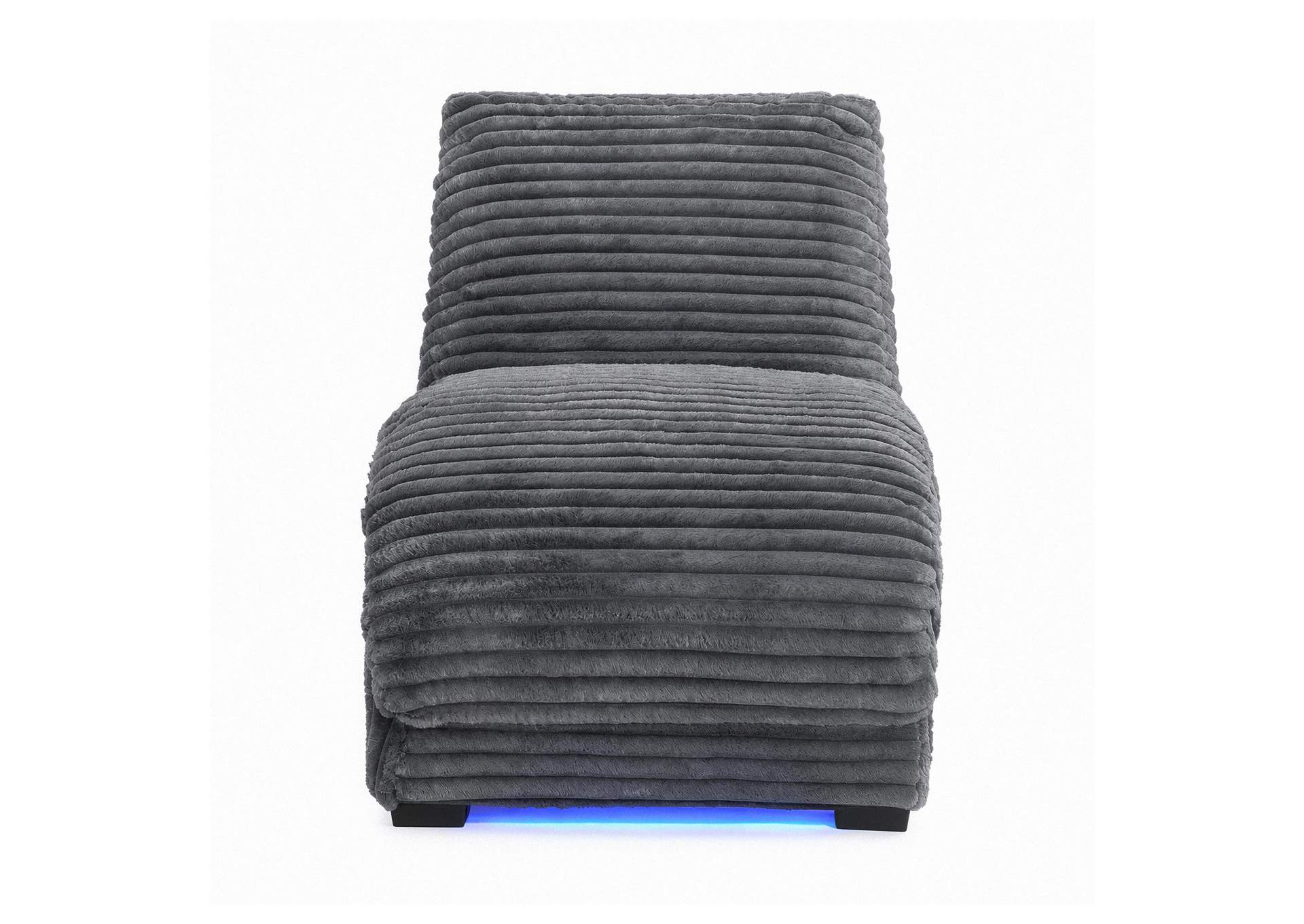Nori Chaise With Heat Massage Usbc Led In Masis Granite image 5