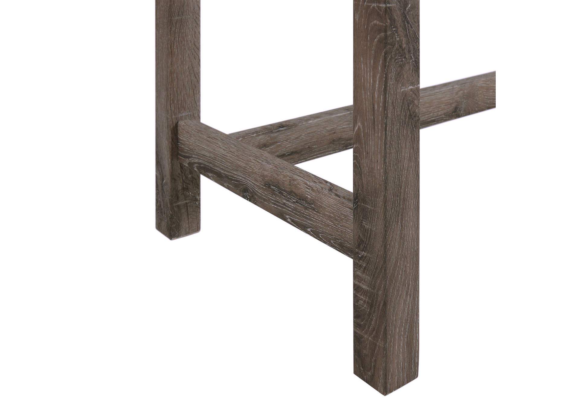 Oak Lawn Grey Bar Table Single Pack Table 3 Tan Fabric Stools image 18