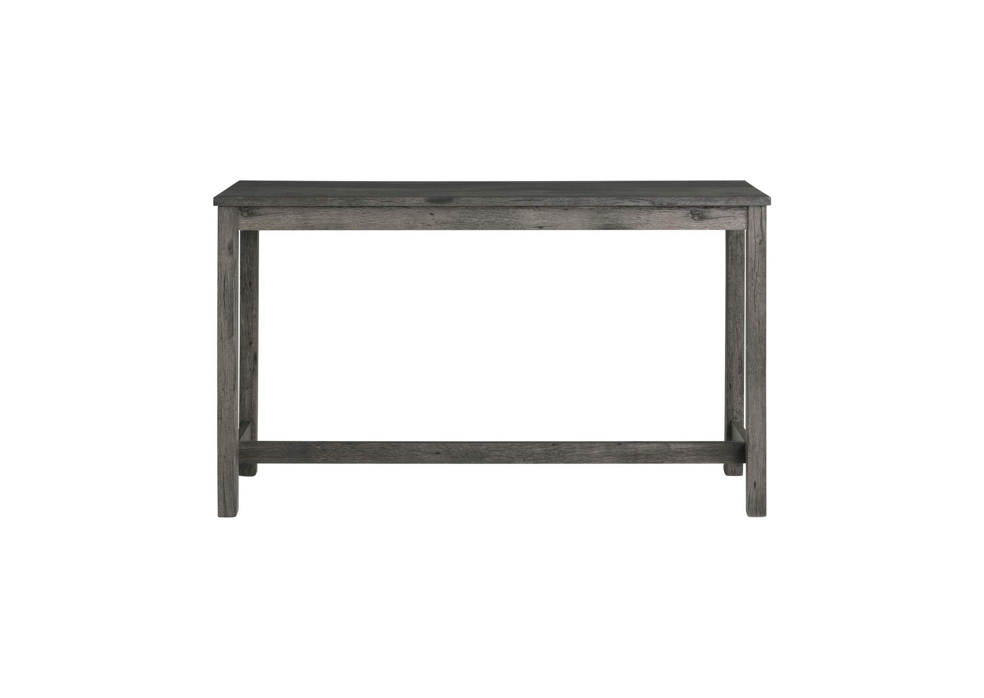 Oak Lawn Charcoal Grey Bar Table Single Pack Table 3 Grey Fabric Stools image 14