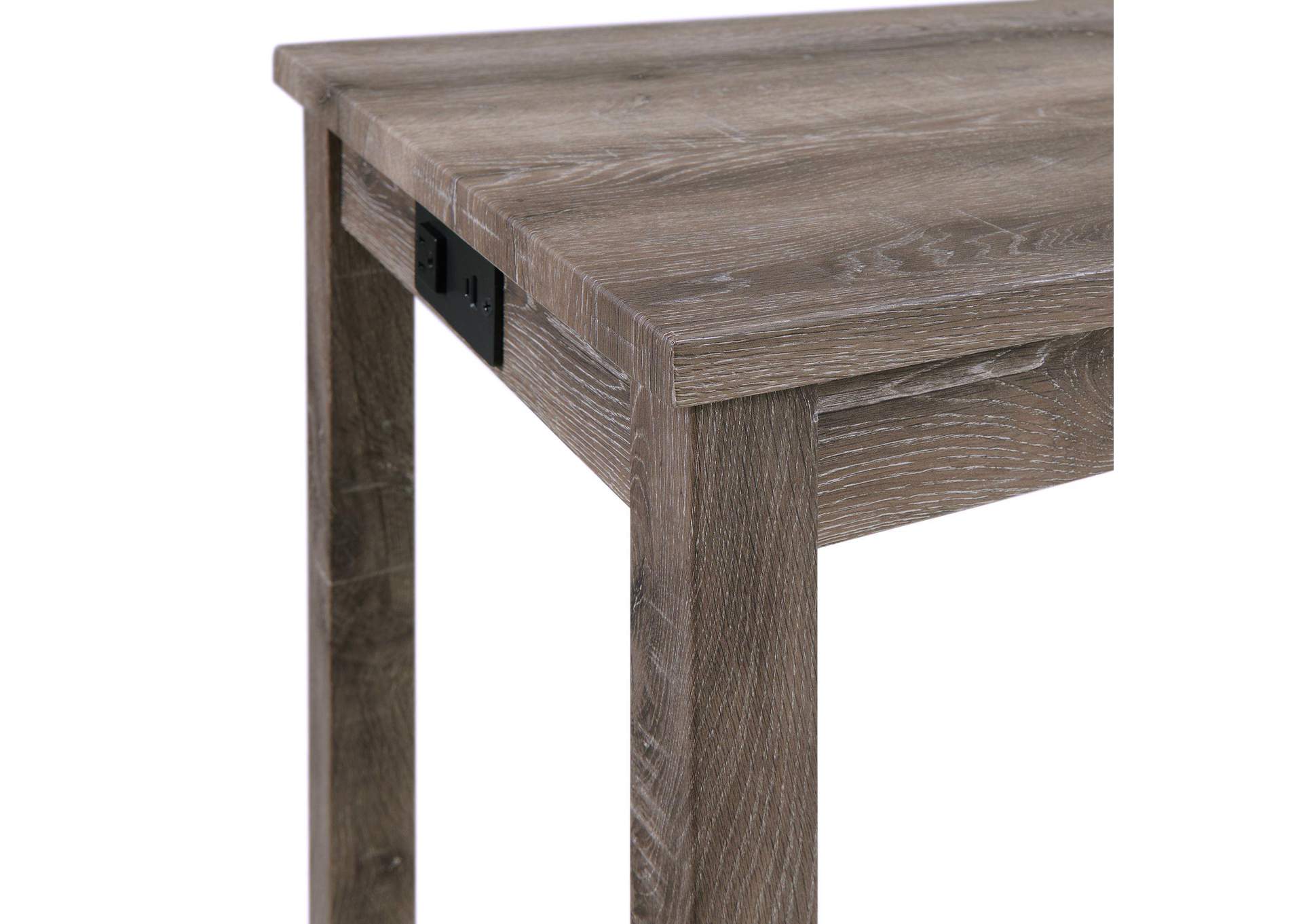 Oak Lawn Grey Bar Table Single Pack Table 3 Tan Fabric Stools image 19