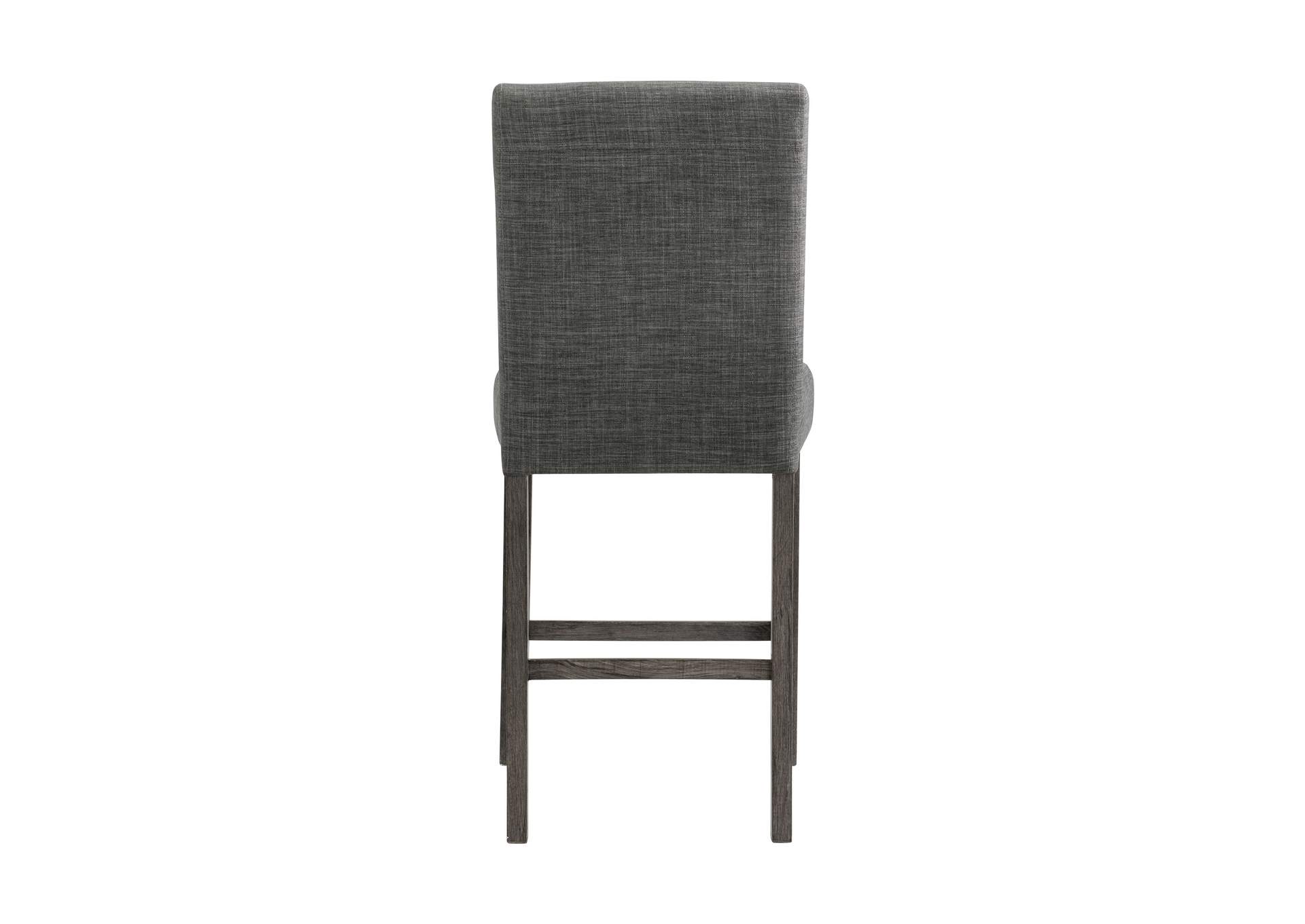 Oak Lawn Charcoal Grey Counter Chair Grey Fabric 2 Per Pack