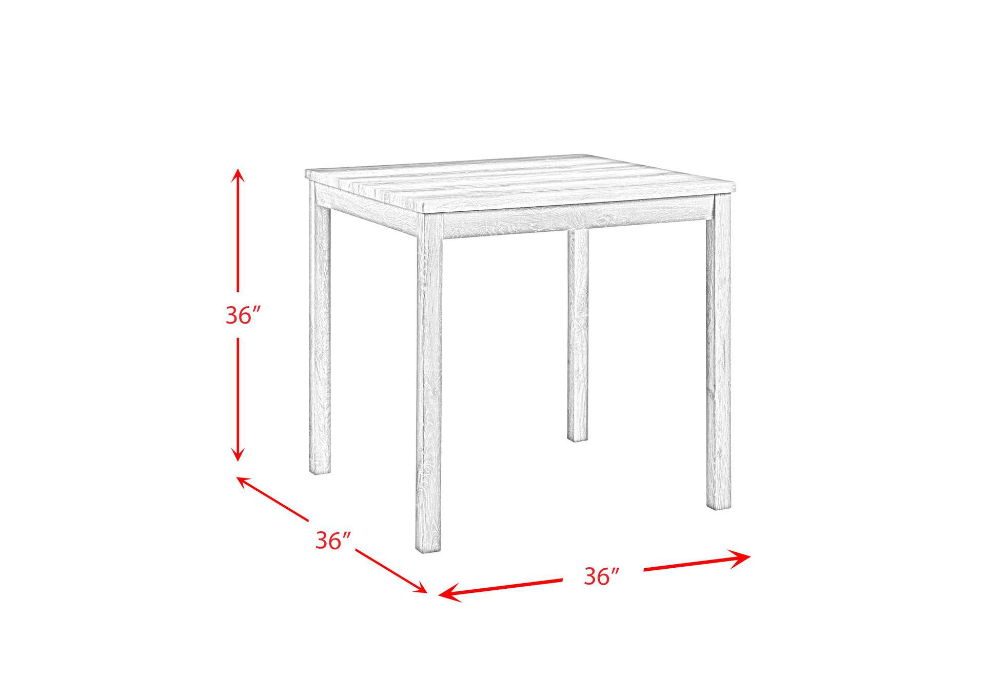 Oak Lawn 5 Piece Counter Set In Natural Finish image 8