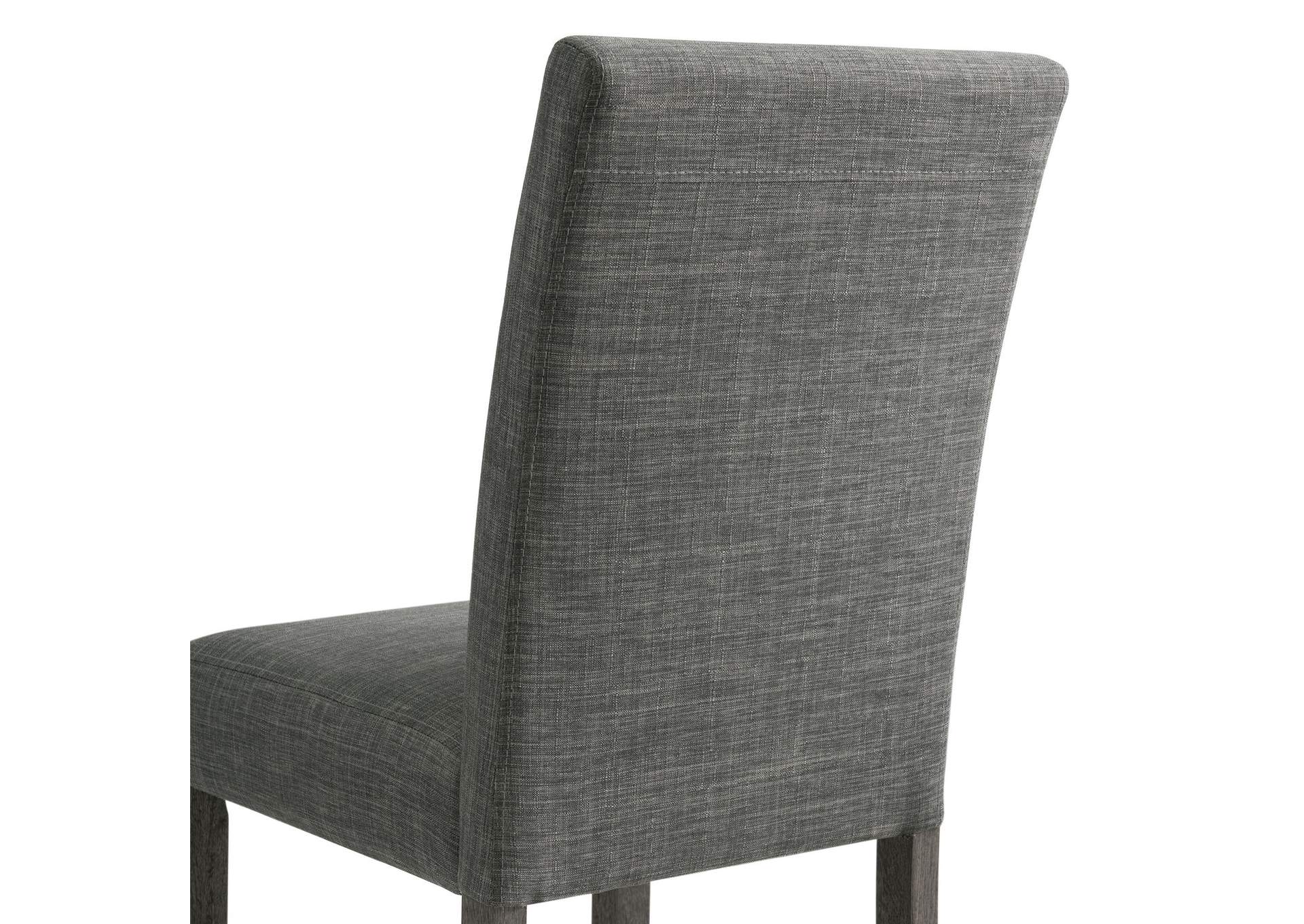 Oak Lawn Charcoal Grey Side Chair Grey Fabric 2 Per Pack image 5