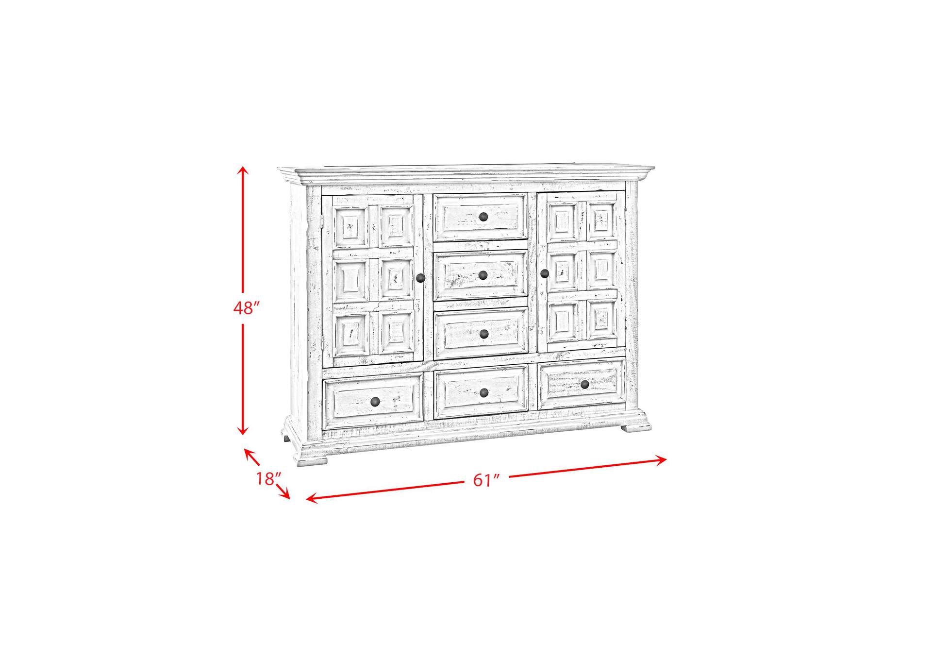 Olivia White Dresser image 4