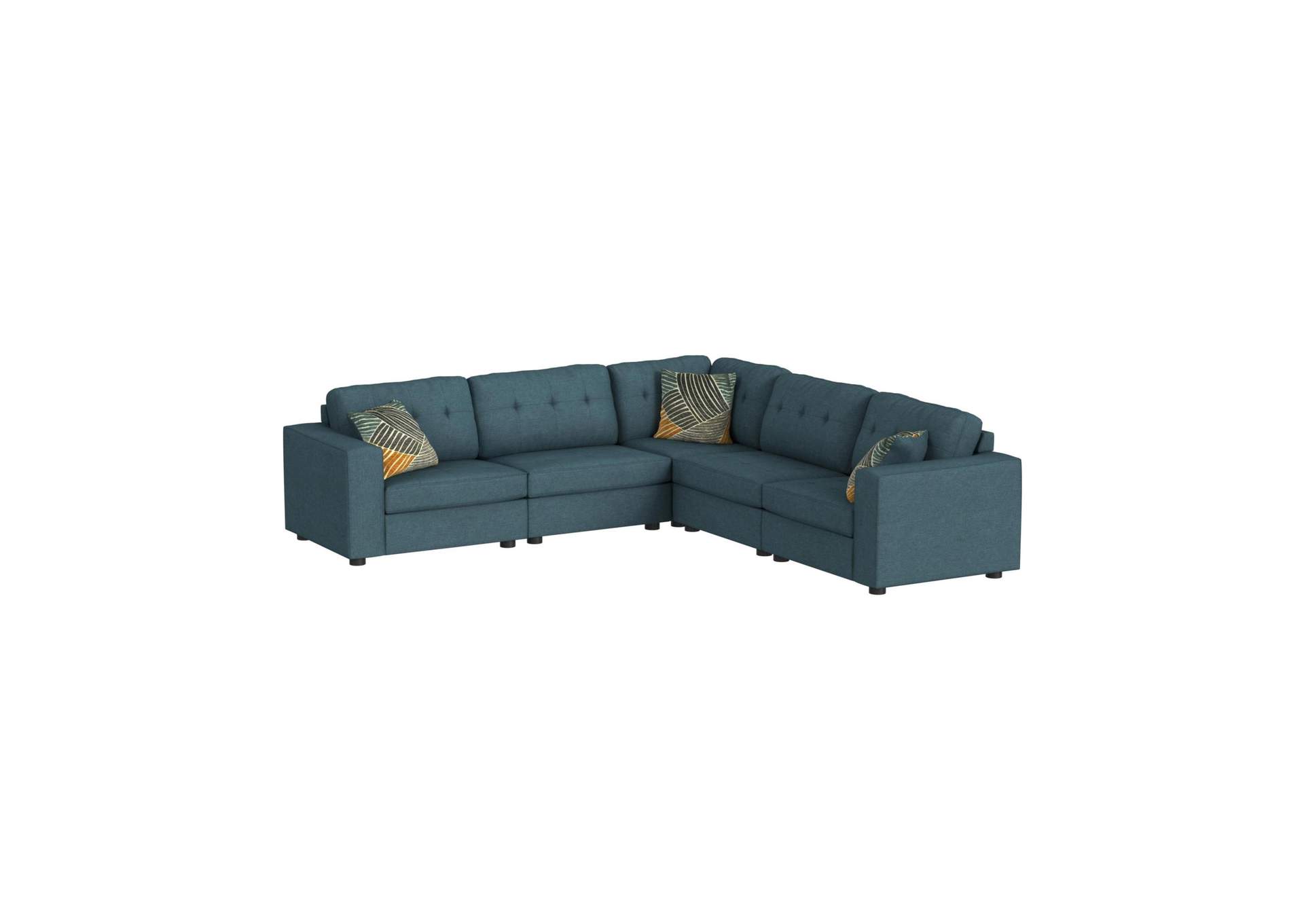 Options One Right Hand Facingchair In Palmer Plus Teal With 1 Pillow 20 image 3