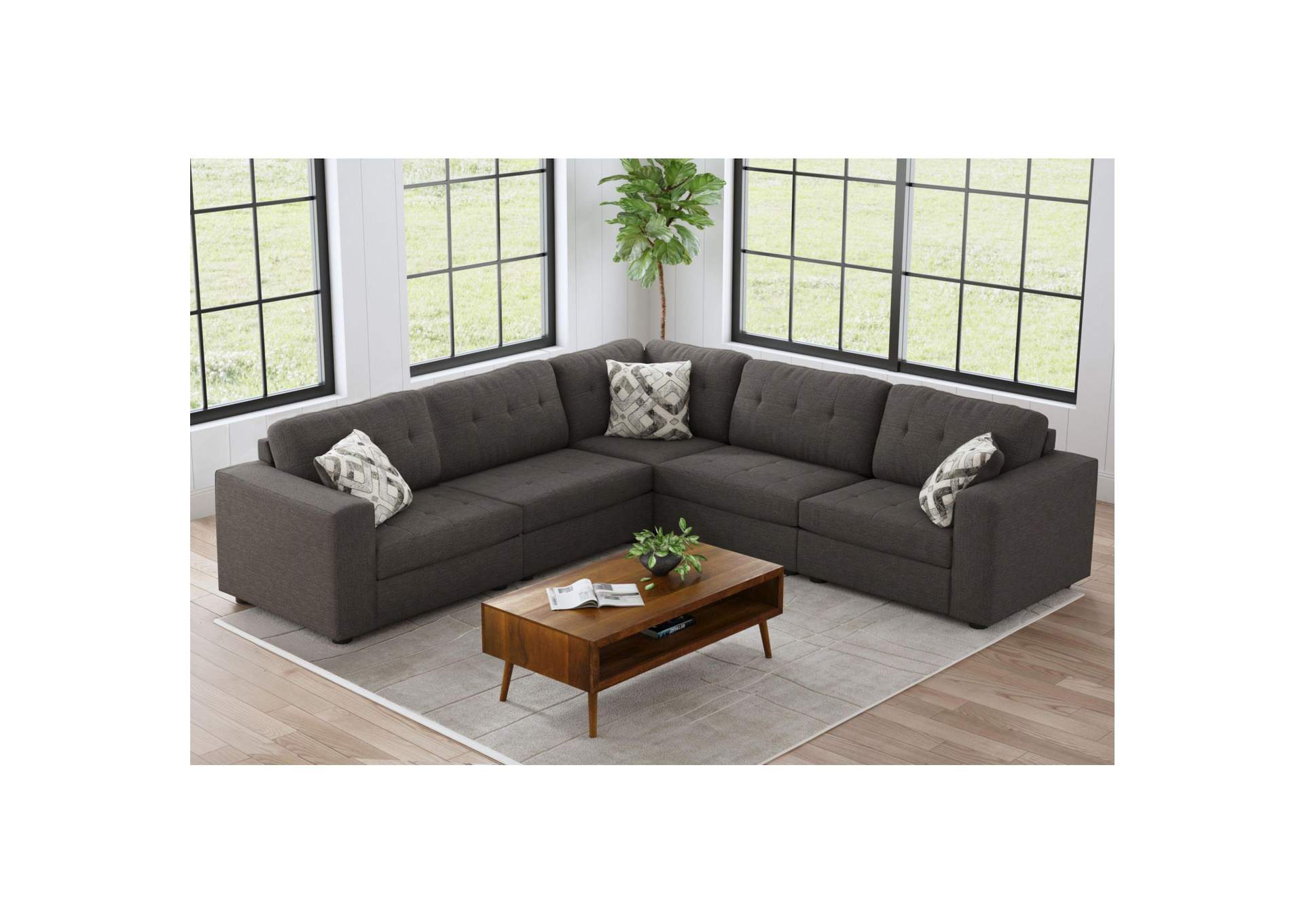 Options One Right Hand Facing Chair In Palmer Plus Ash With 1 Pillow 20 image 1