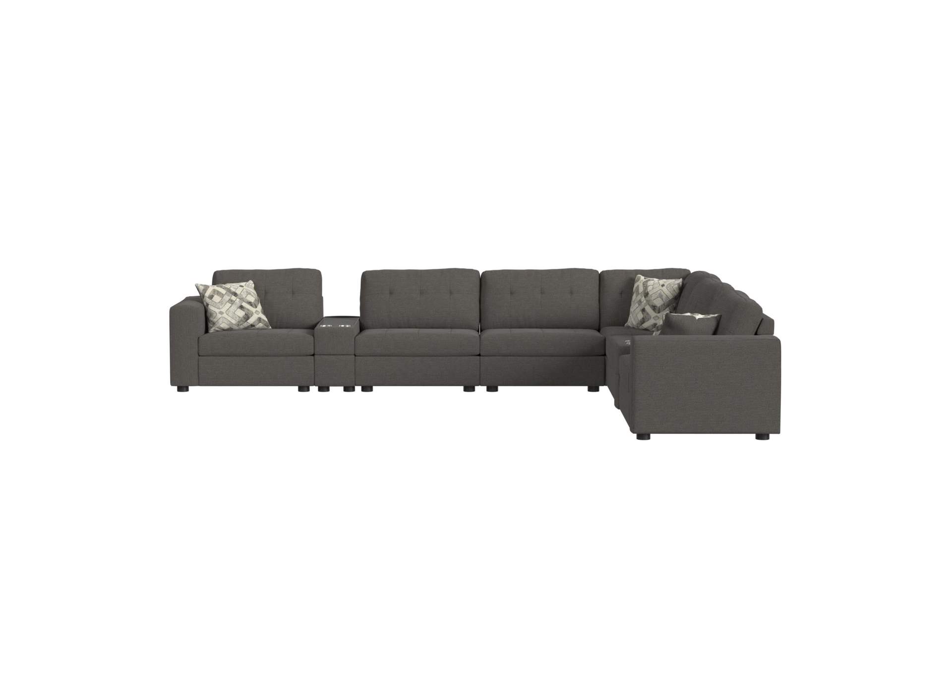 Options One 9 Piece Living Room Set In Palmer Plus Ash image 4