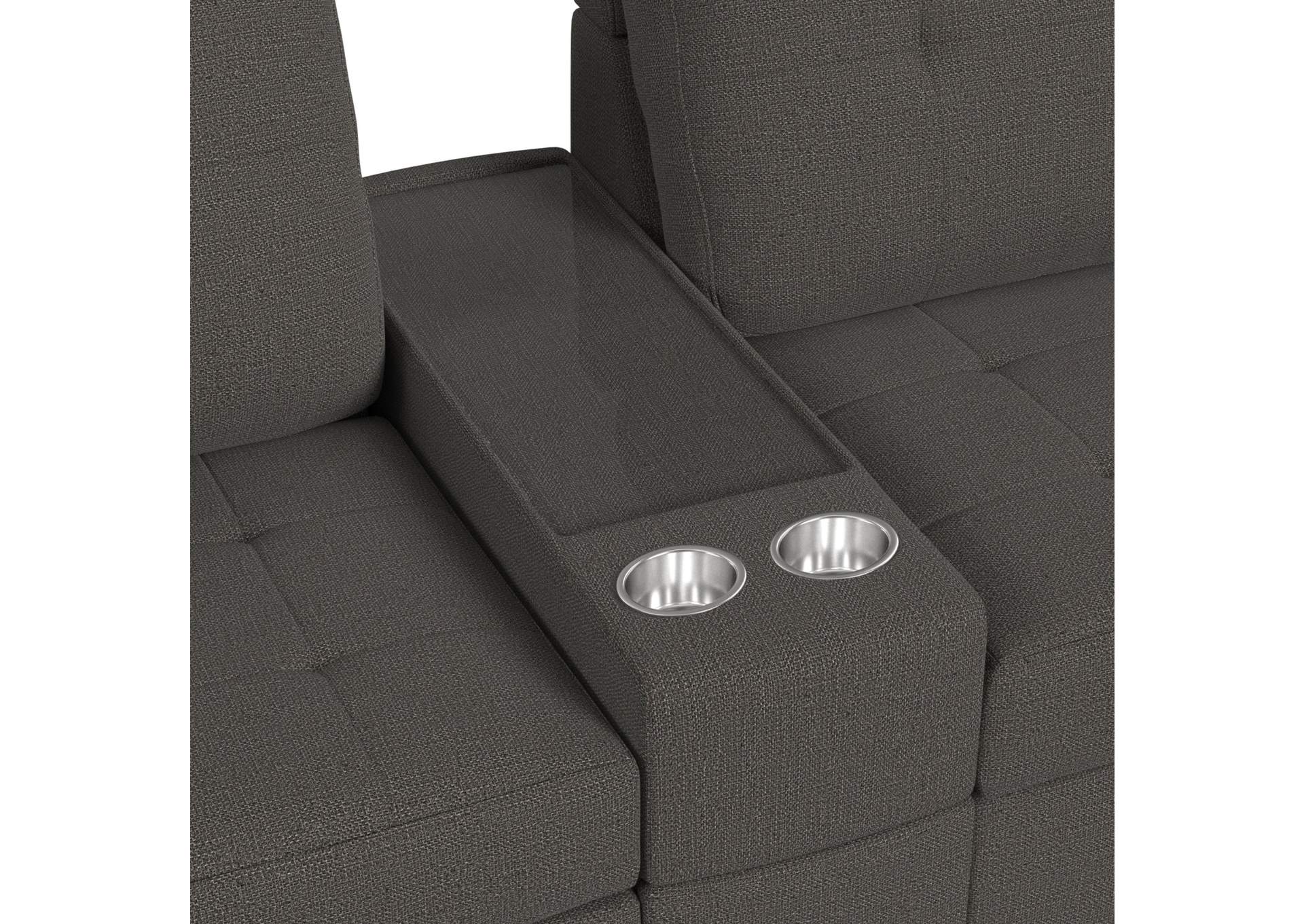 Options One 7 Piece Living Room Set In Palmer Plus Ash image 9