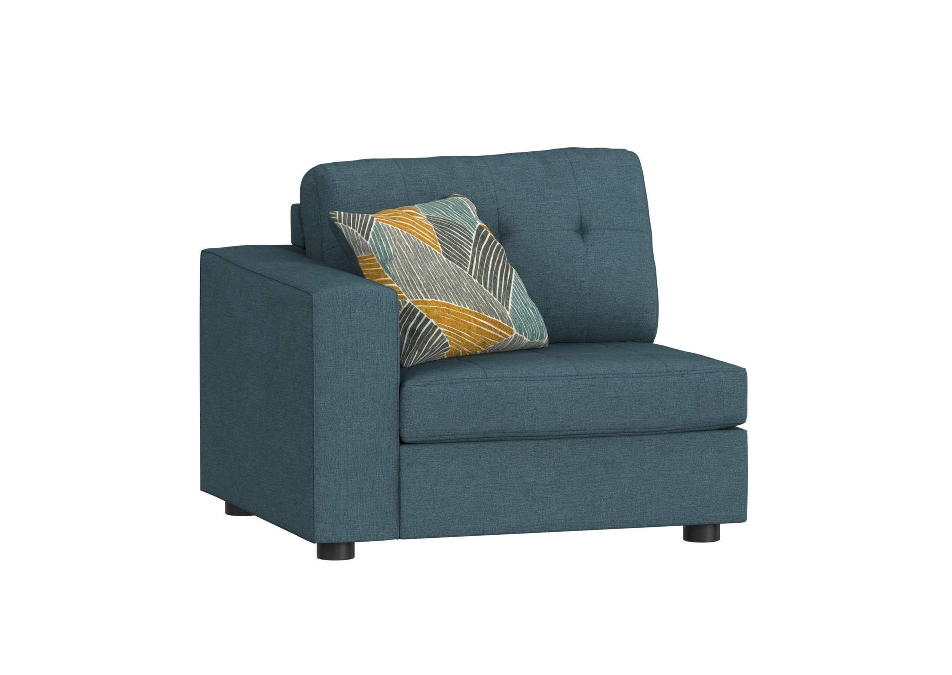 Options One Left Hand Facing Chair In Palmer Plus Teal With 1 Pillow 20 image 5
