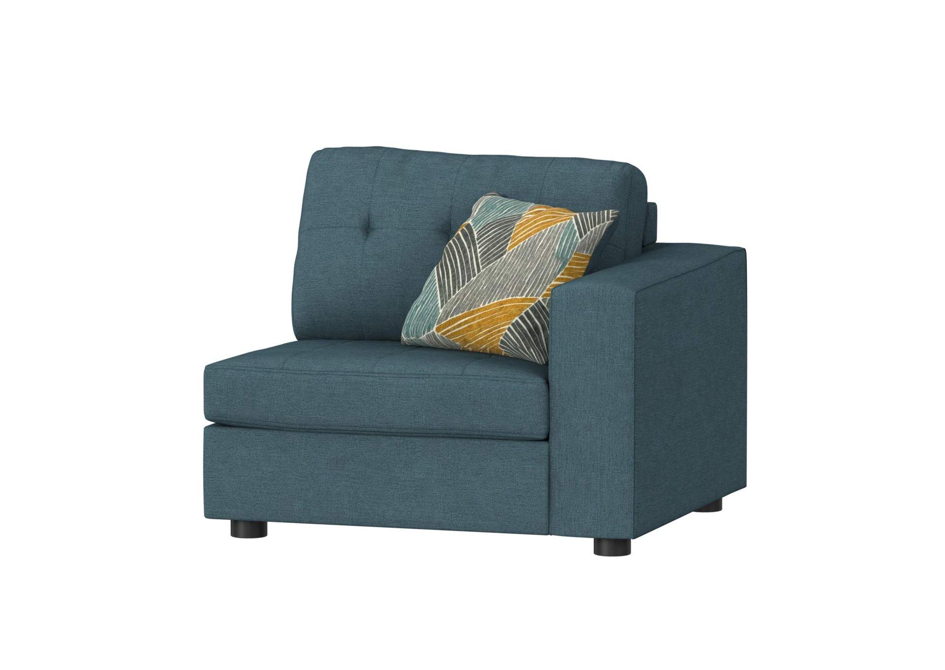 Options One Right Hand Facingchair In Palmer Plus Teal With 1 Pillow 20 image 5