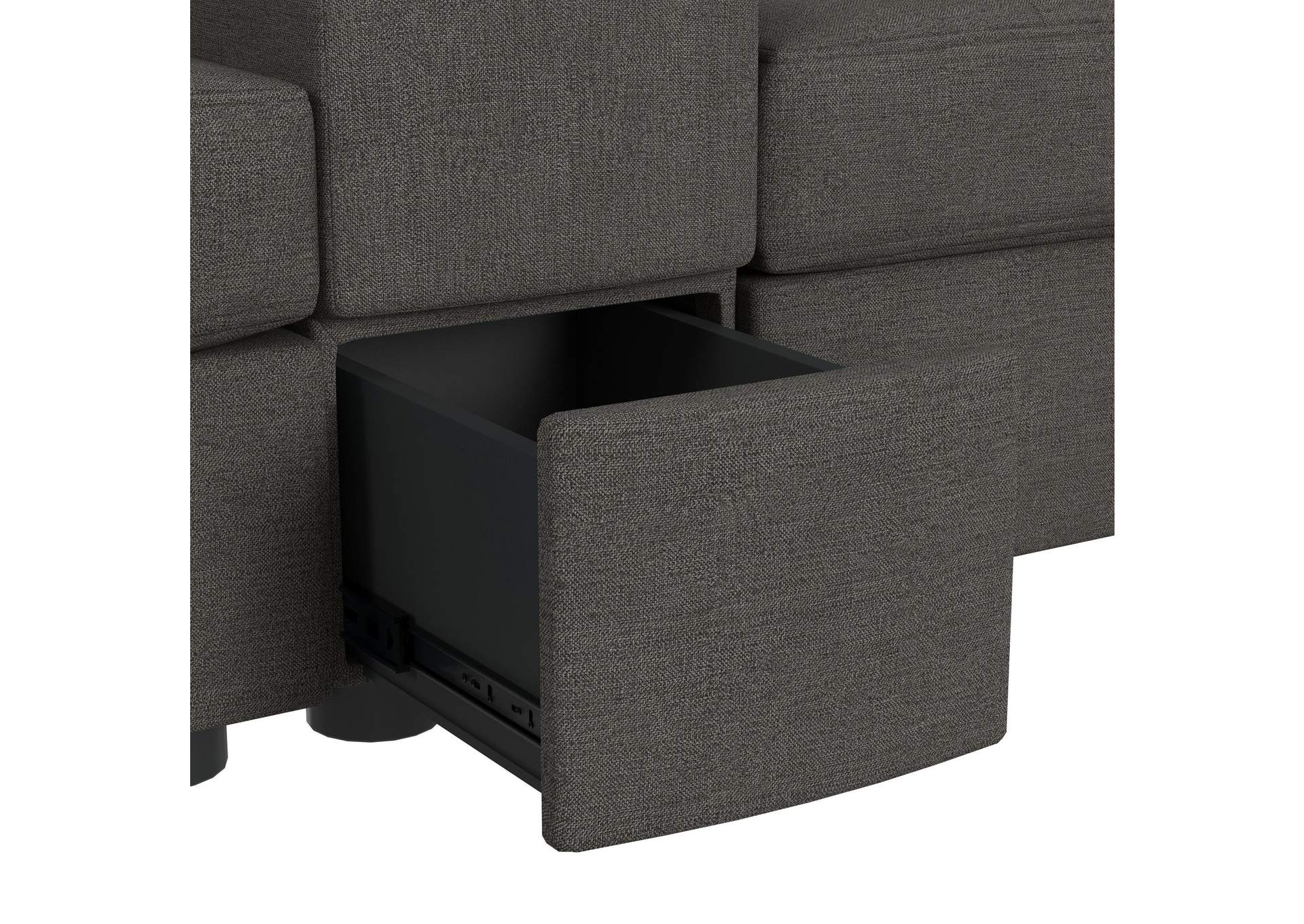 Options One 7 Piece Living Room Set In Palmer Plus Ash image 10