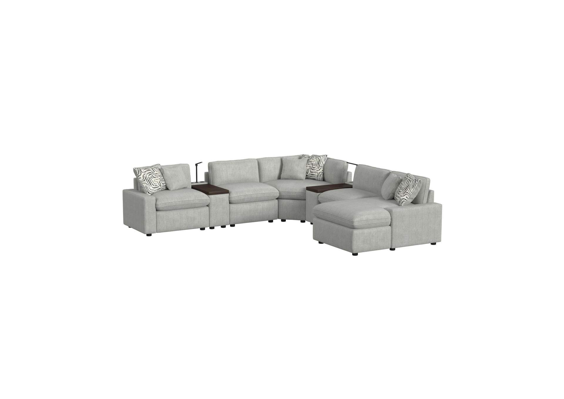 Options Three Right Hand Facingp1 Chaise In Alpha Fog With 2 Pillows 20 Self - Pillow And 23 Half S22423A - 3 image 3