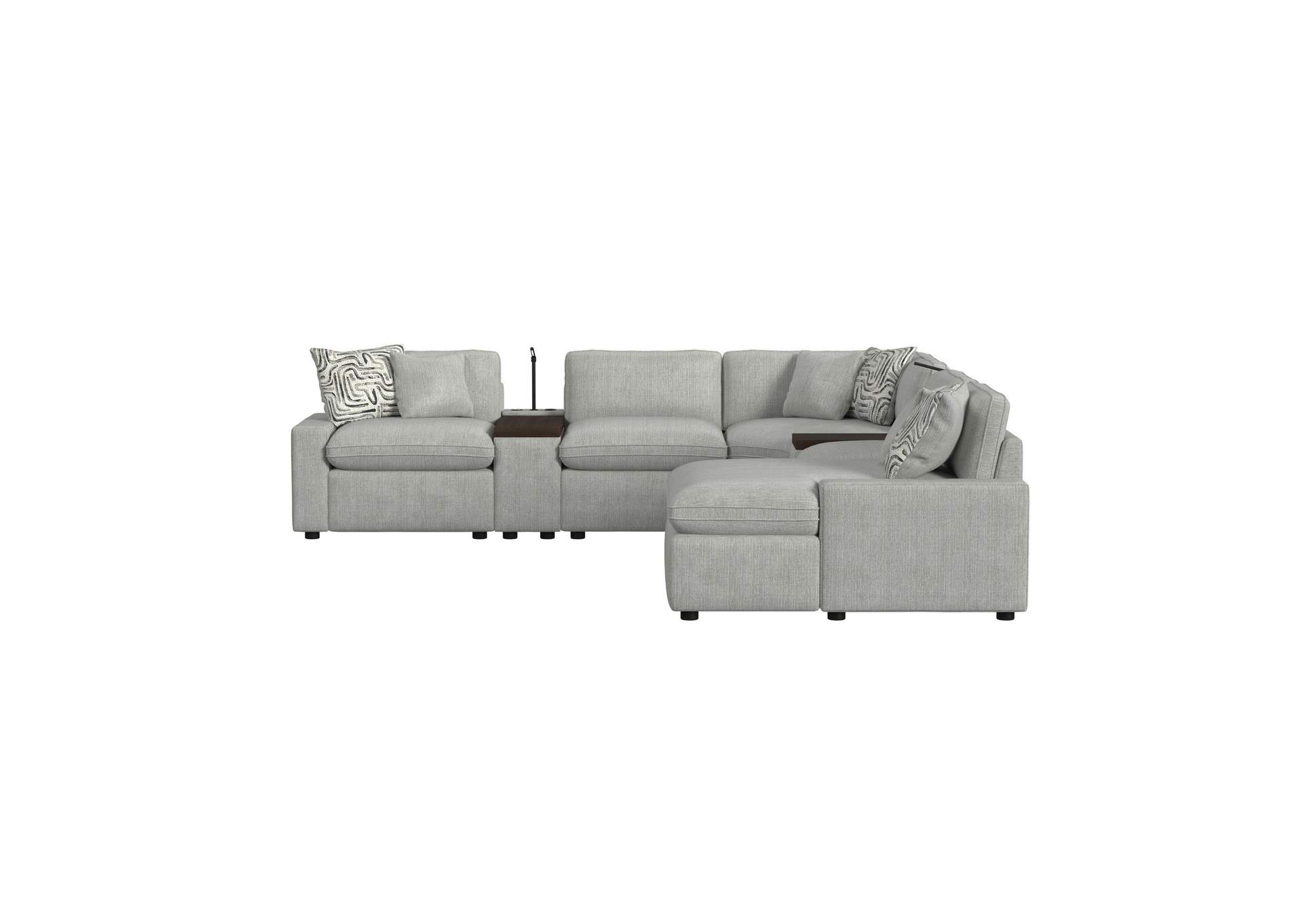 Options Three Right Hand Facingp1 Chaise In Alpha Fog With 2 Pillows 20 Self - Pillow And 23 Half S22423A - 3 image 4