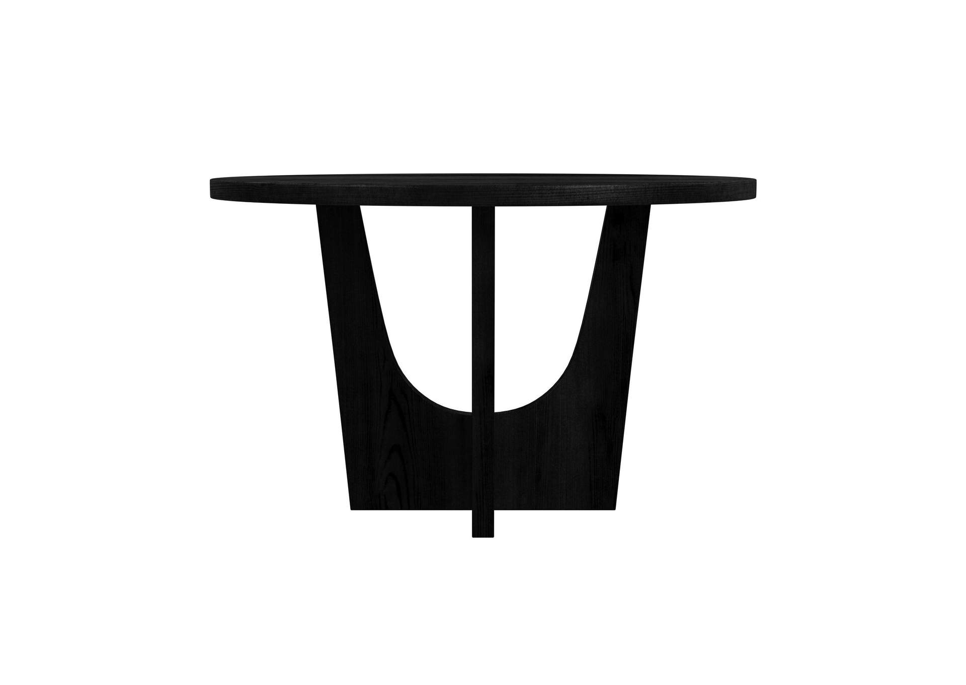 Oregon Round Counter Table With Black Wood Top In Black image 7
