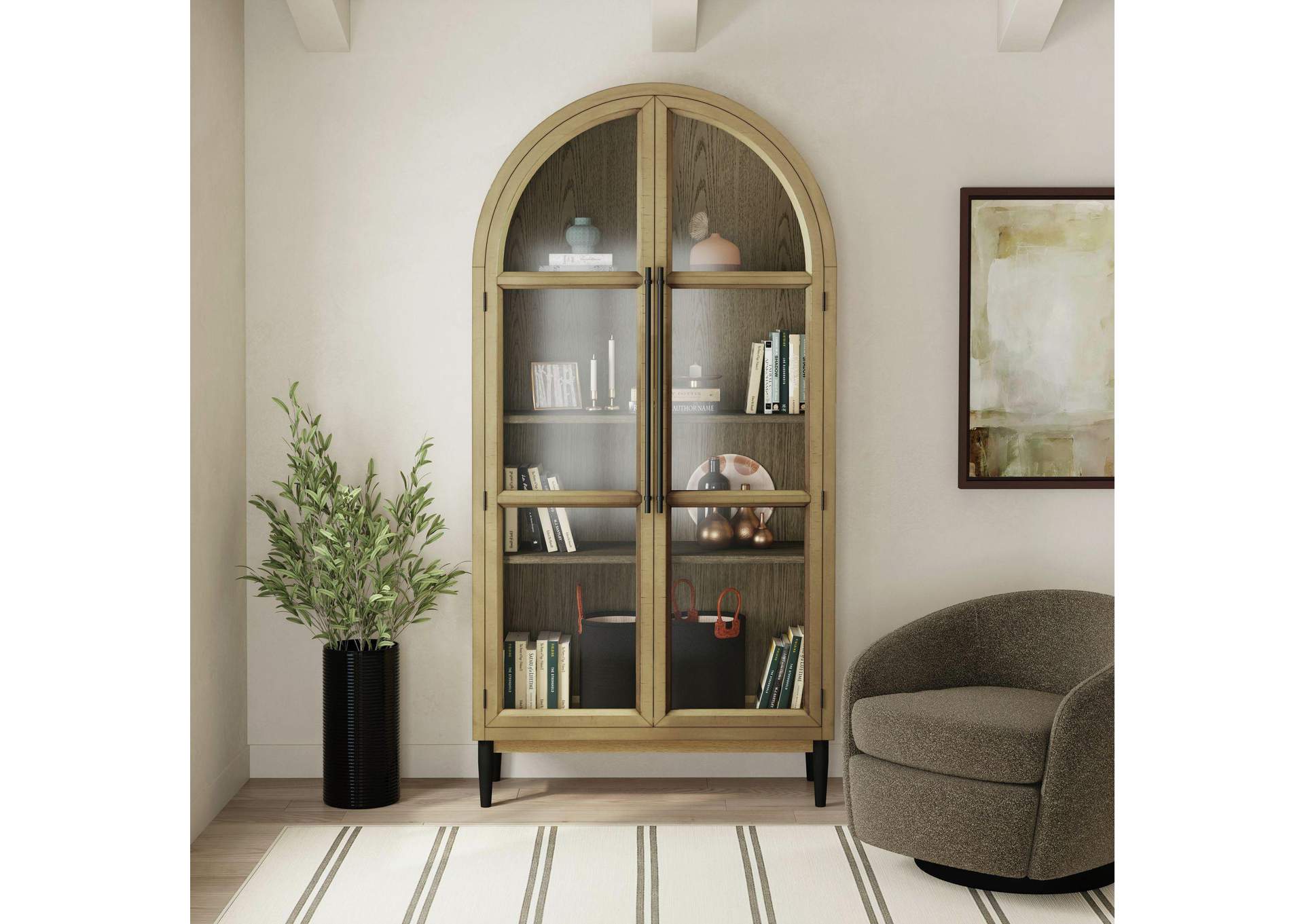 Orion Bookcase In Weathered Oak image 1