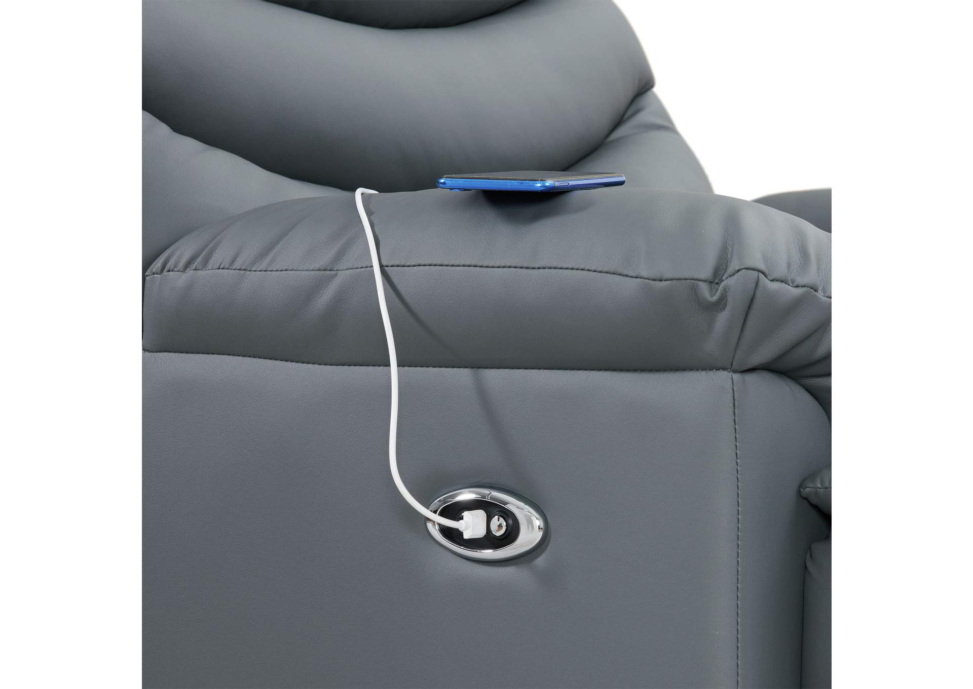 Palmdale 91491 Power Recliner Pu Grey A