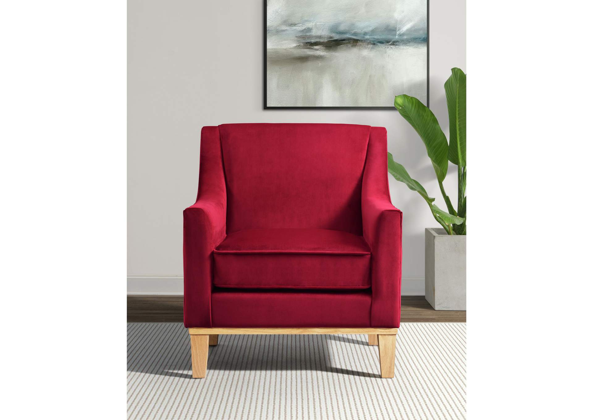 Palmer Chair Blond Ash Distressed Wood Royale Ruby 3A