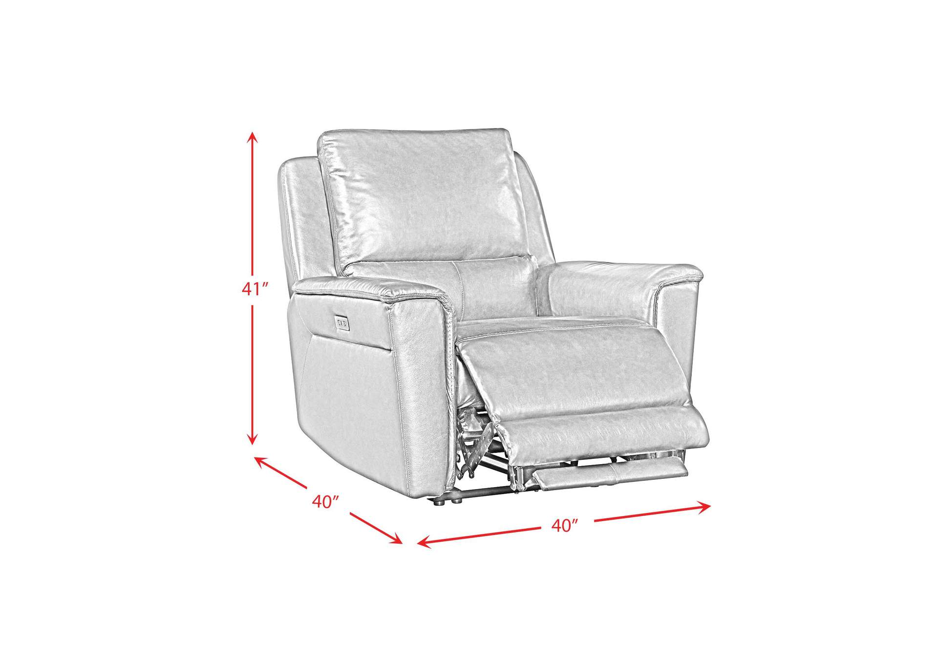Pantera Power Motion Recliner In Palais Dark Brown image 4