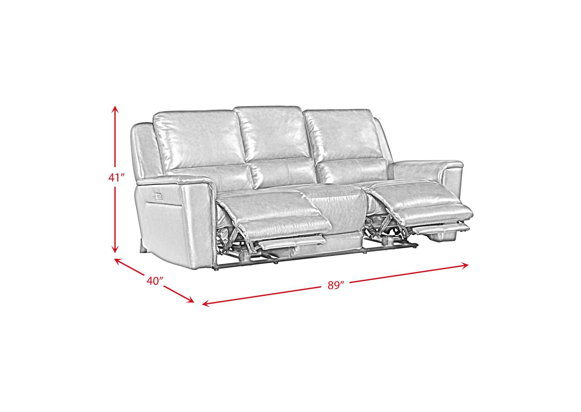 Pantera Power Motion Sofa In Palais Dark Brown image 8