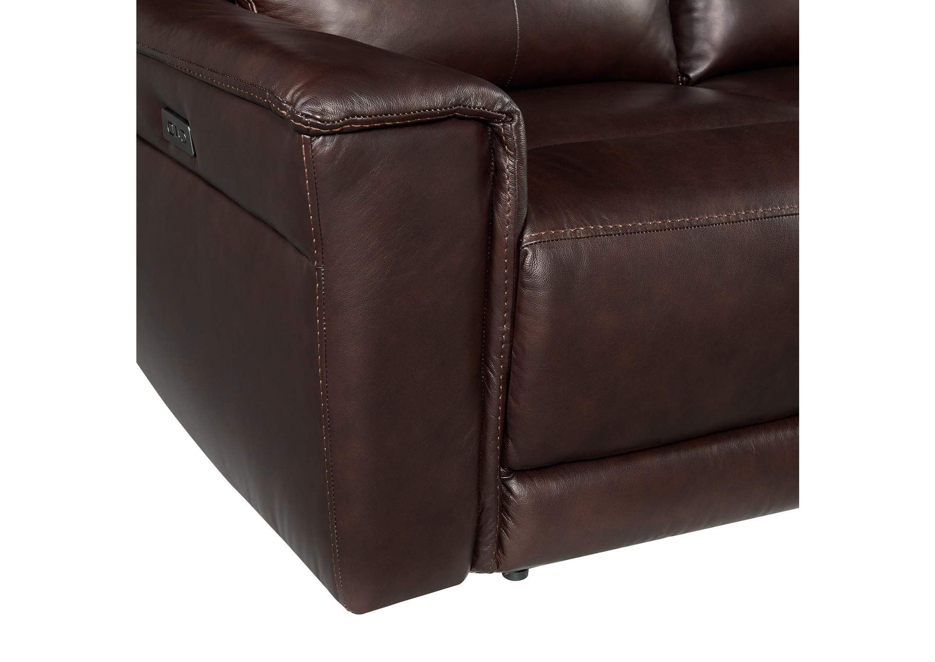 Pantera Power Motion Sofa In Palais Dark Brown image 6