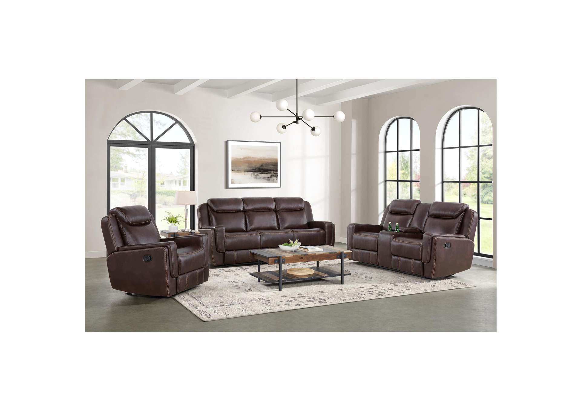 Panther Glider Motion Recliner In Neono Brown image 1