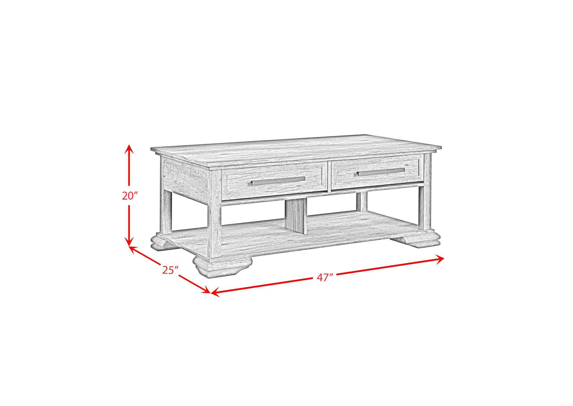 Park Ridge Coffee Table In Charcoal image 5