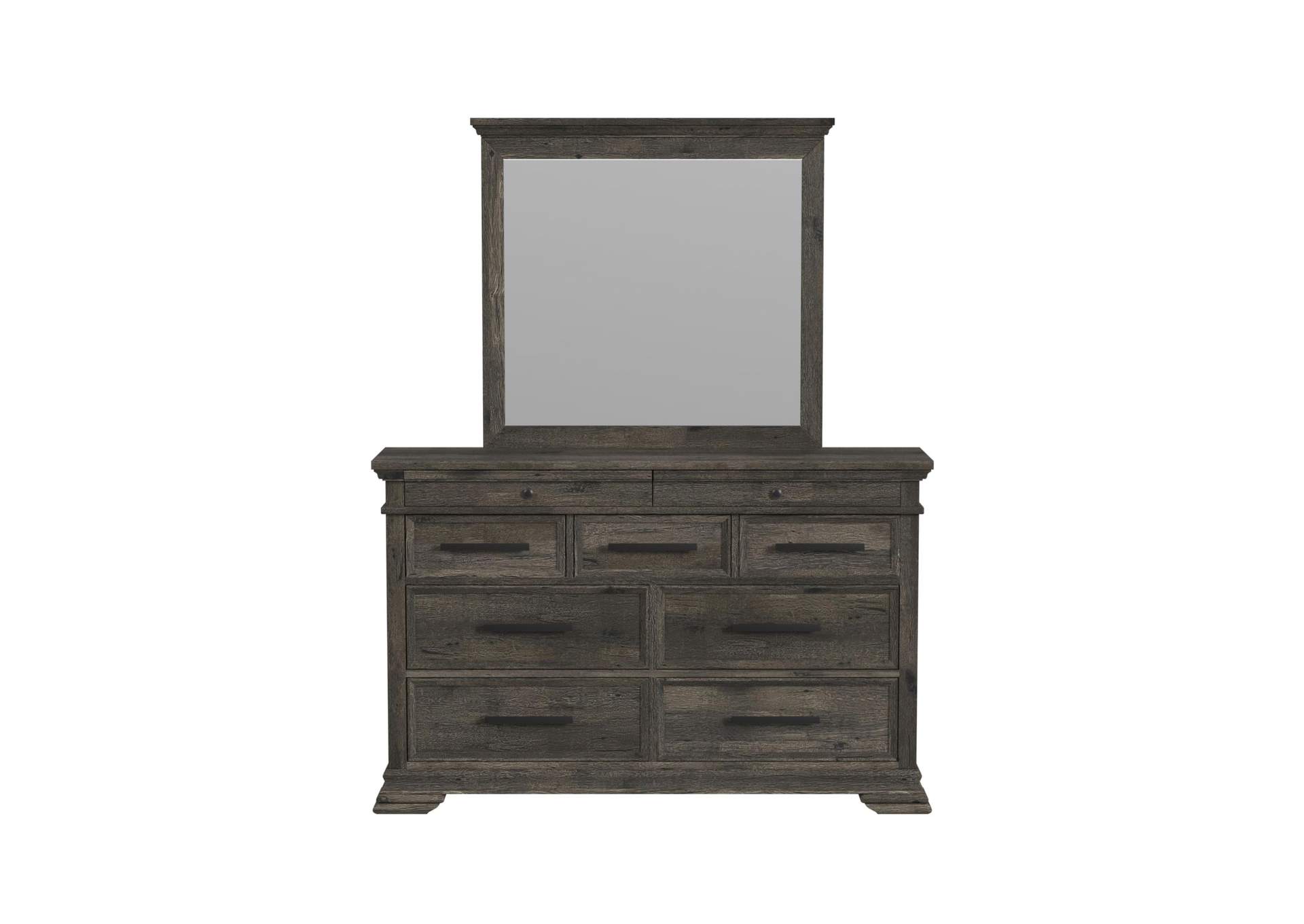 Park Ridge Dresser And Mirror Set In Charcoal image 4