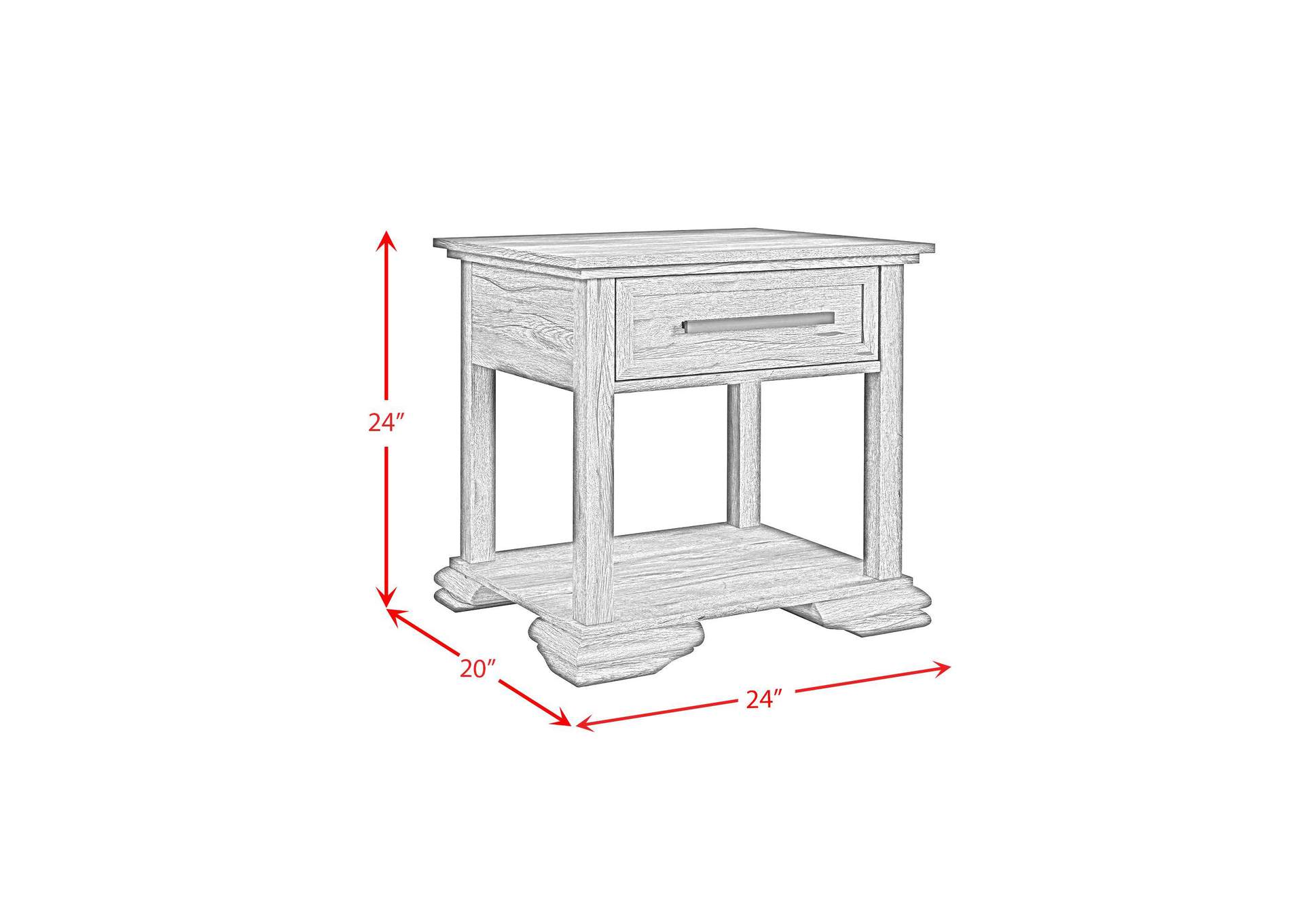 Park Ridge End Table In Charcoal image 6